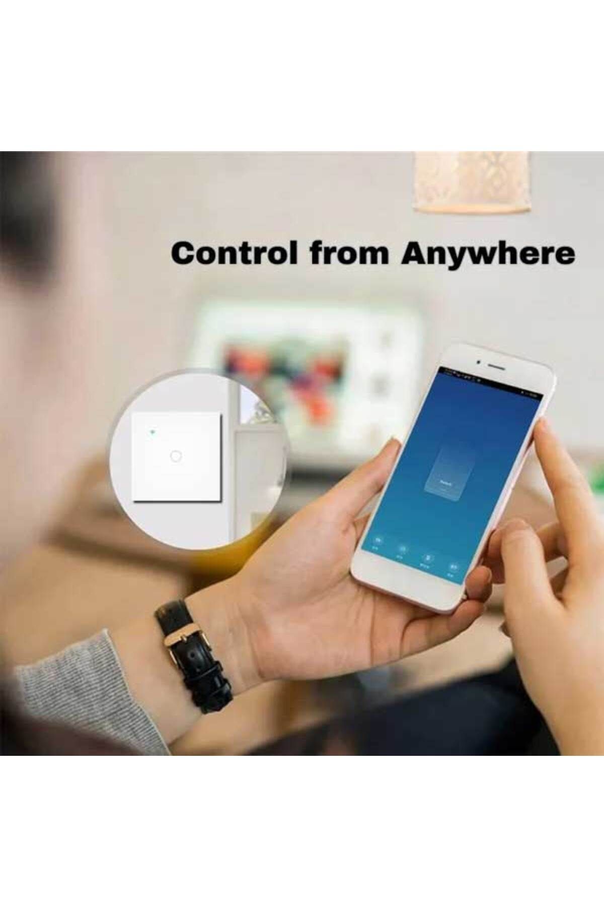 CLASSLIGHTS-Întrerupător tactil inteligent alb, WiFi, Classlights, 10A, control vocal, Smart Life / Tuya, LED 4