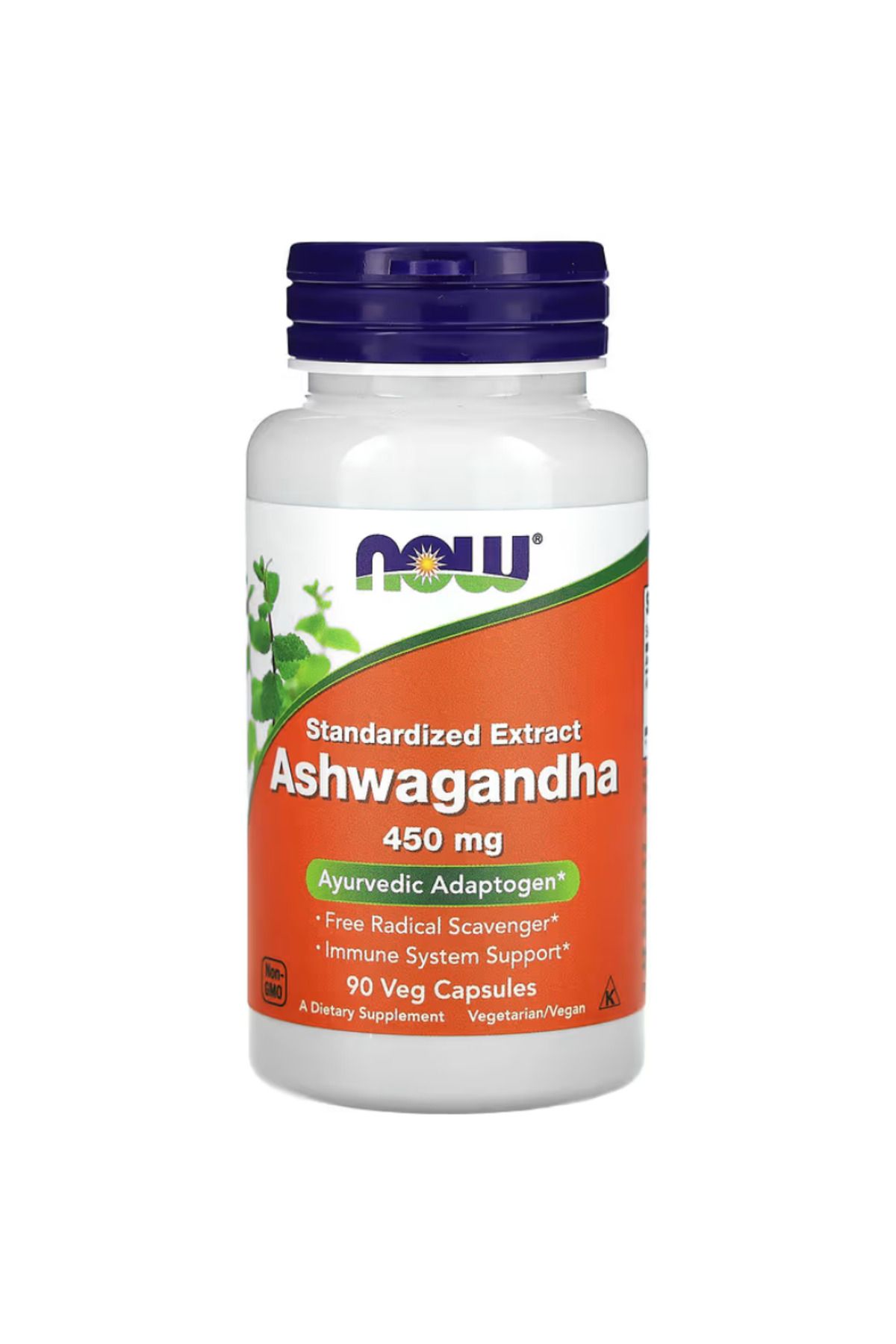 Now Foods, Ashwagan.dhaa, Standardized Extract, 450 mg, 90 Veg Capsules vr44
