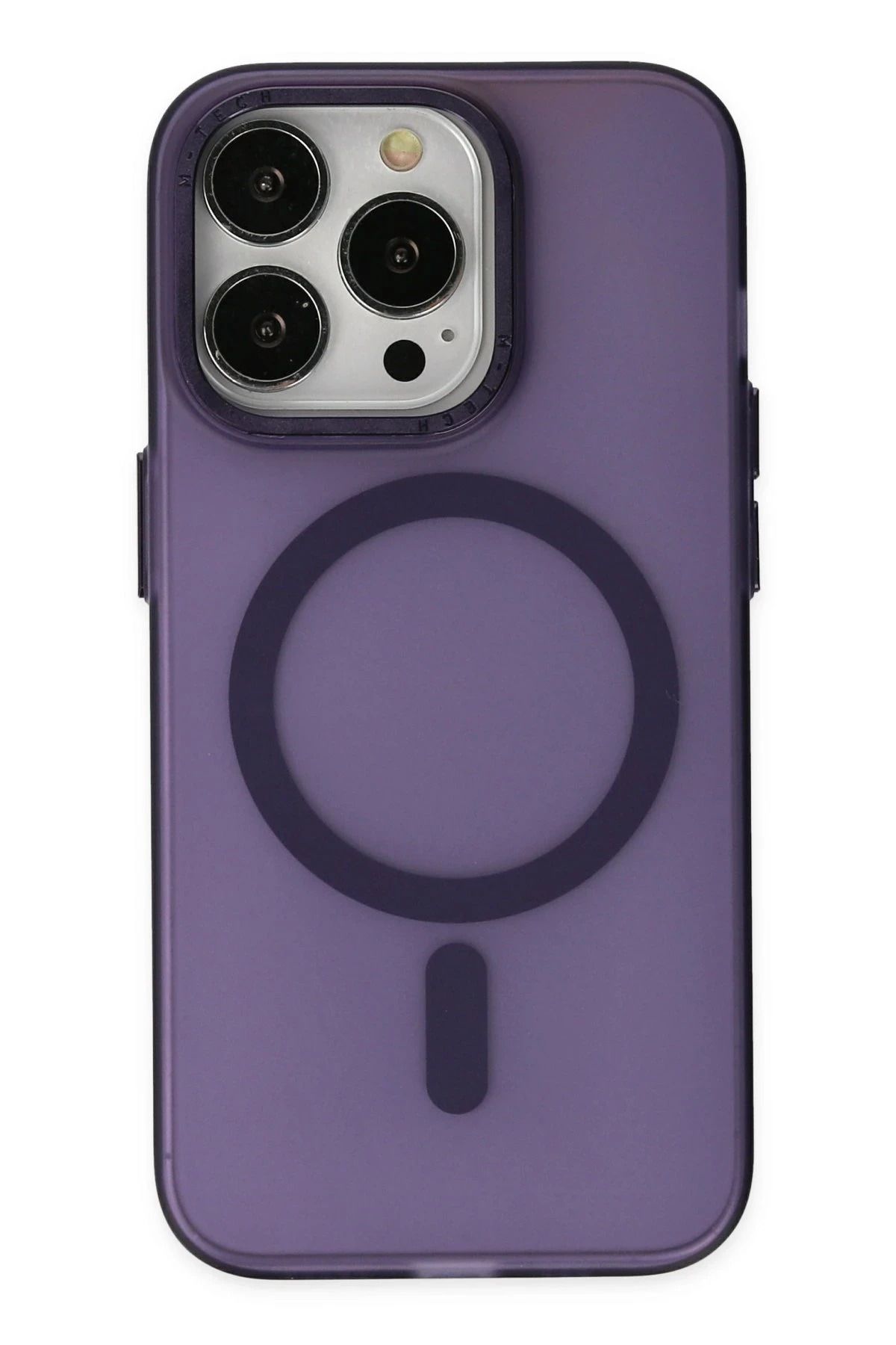 NewFace iPhone 13 Pro Kılıf Lodos Magneticsafe Mat Kapak - Mor JOJUA