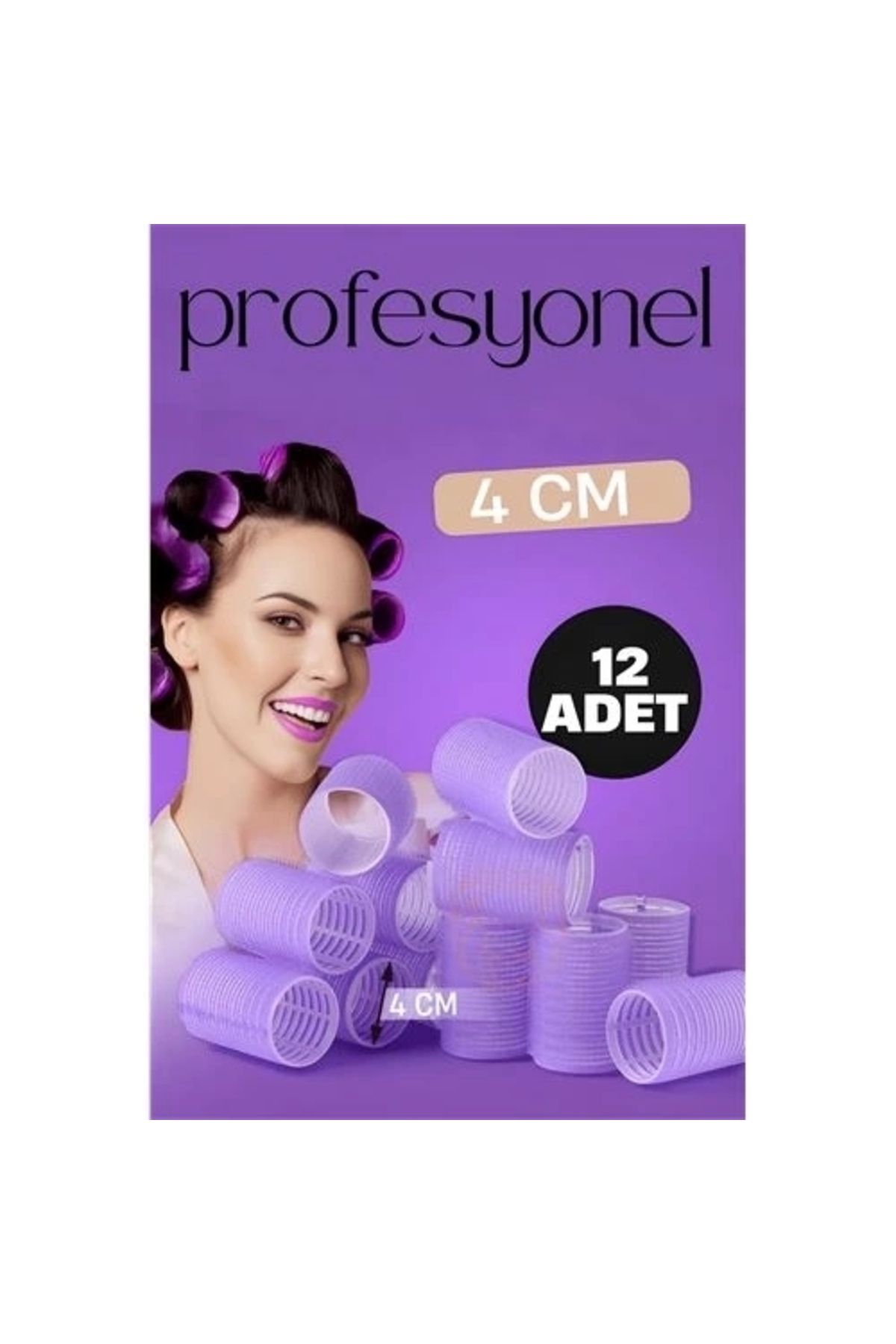 STOREMAX 4 Cm Bigudi Saç Bigudisi Profesyonel 12 ADET