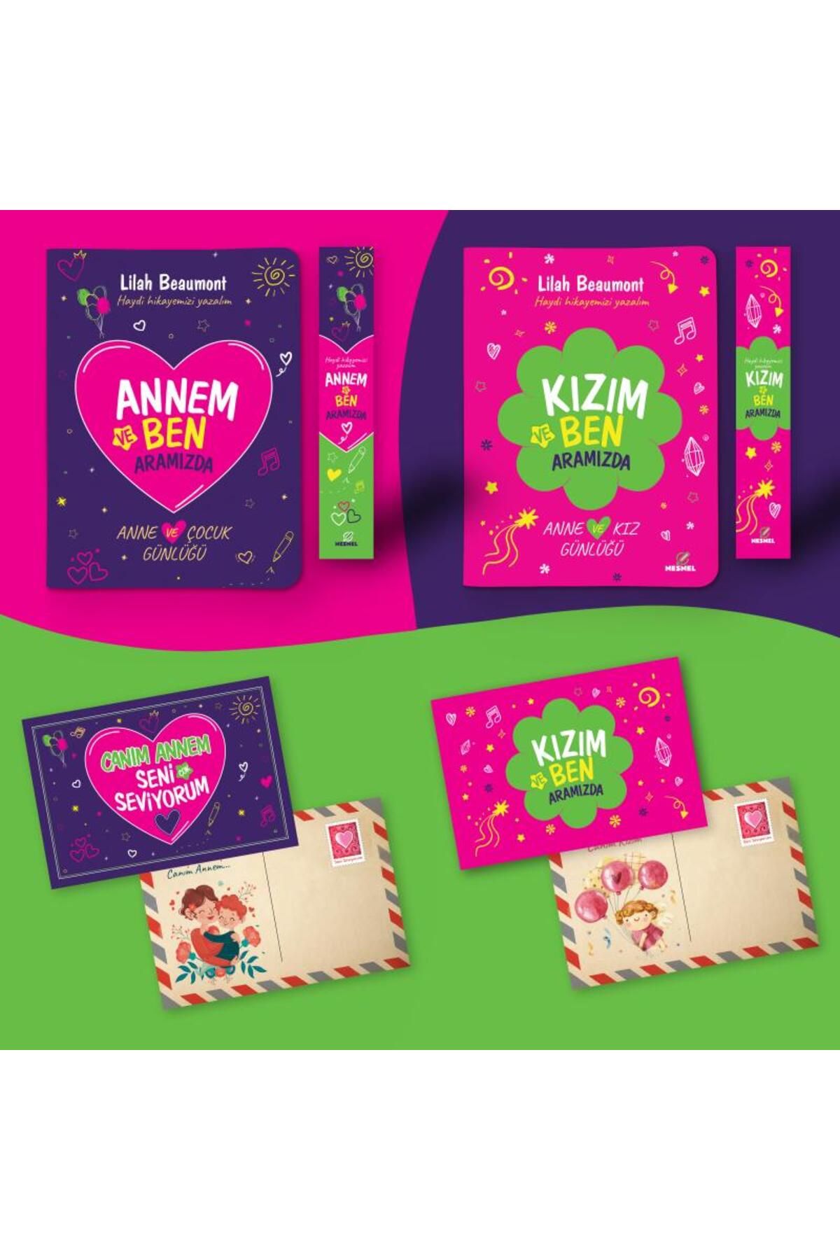nesnel yayınlar Anne Kız Günlükleri - Ayraç ve Kartpostal İlaveli