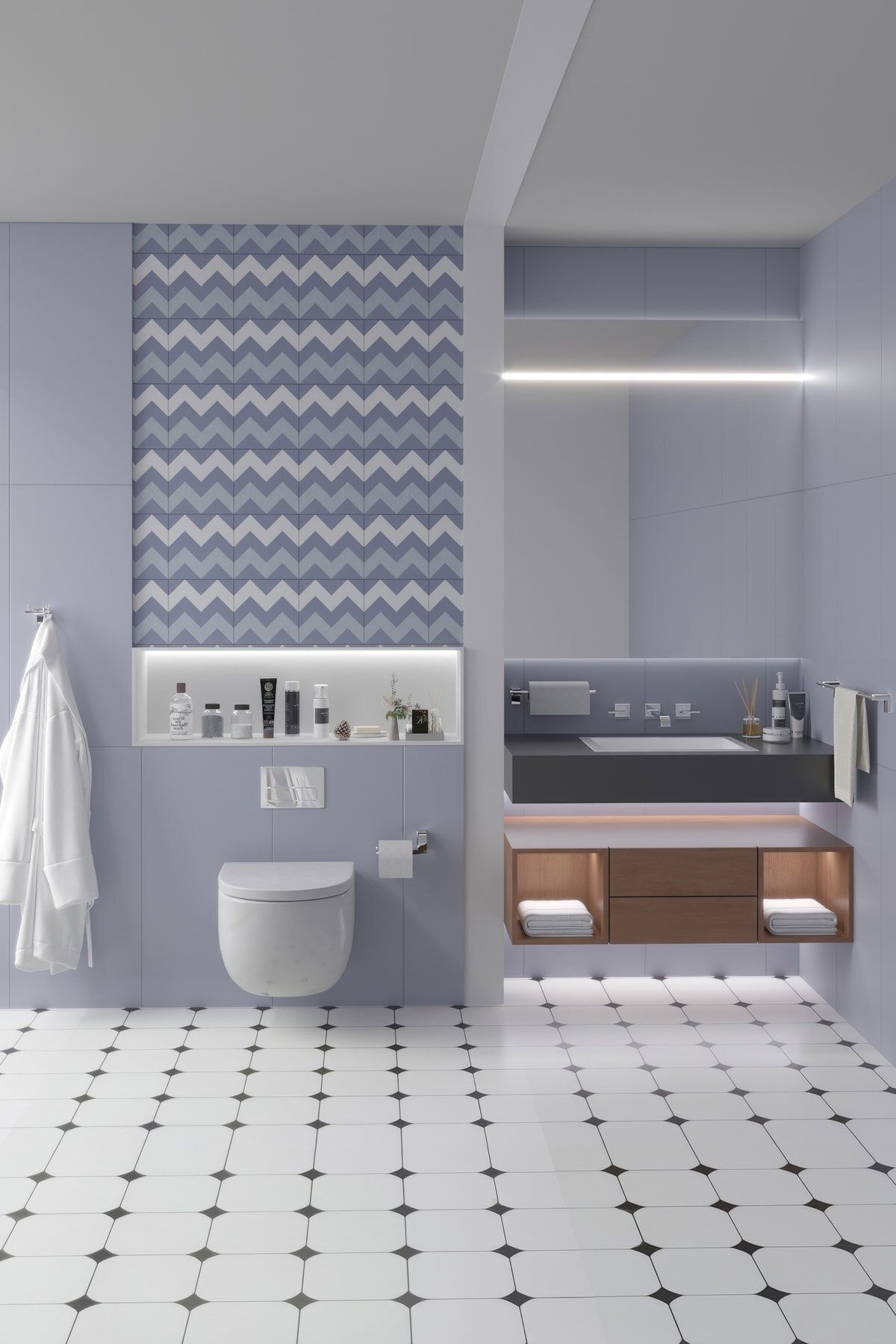 serenadekor BANYO AKSESUARI SETİ KROM 4'lü