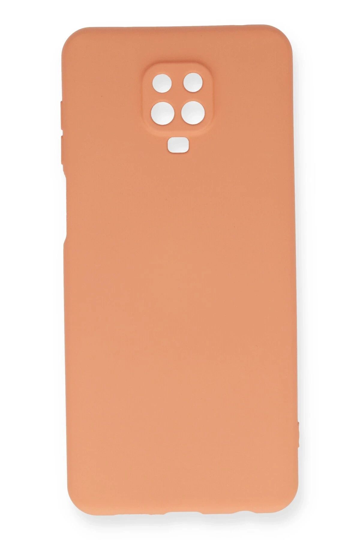 NewFace Xiaomi Redmi Note 9 Pro Kılıf Nano içi Kadife Silikon - Turuncu HNZRN