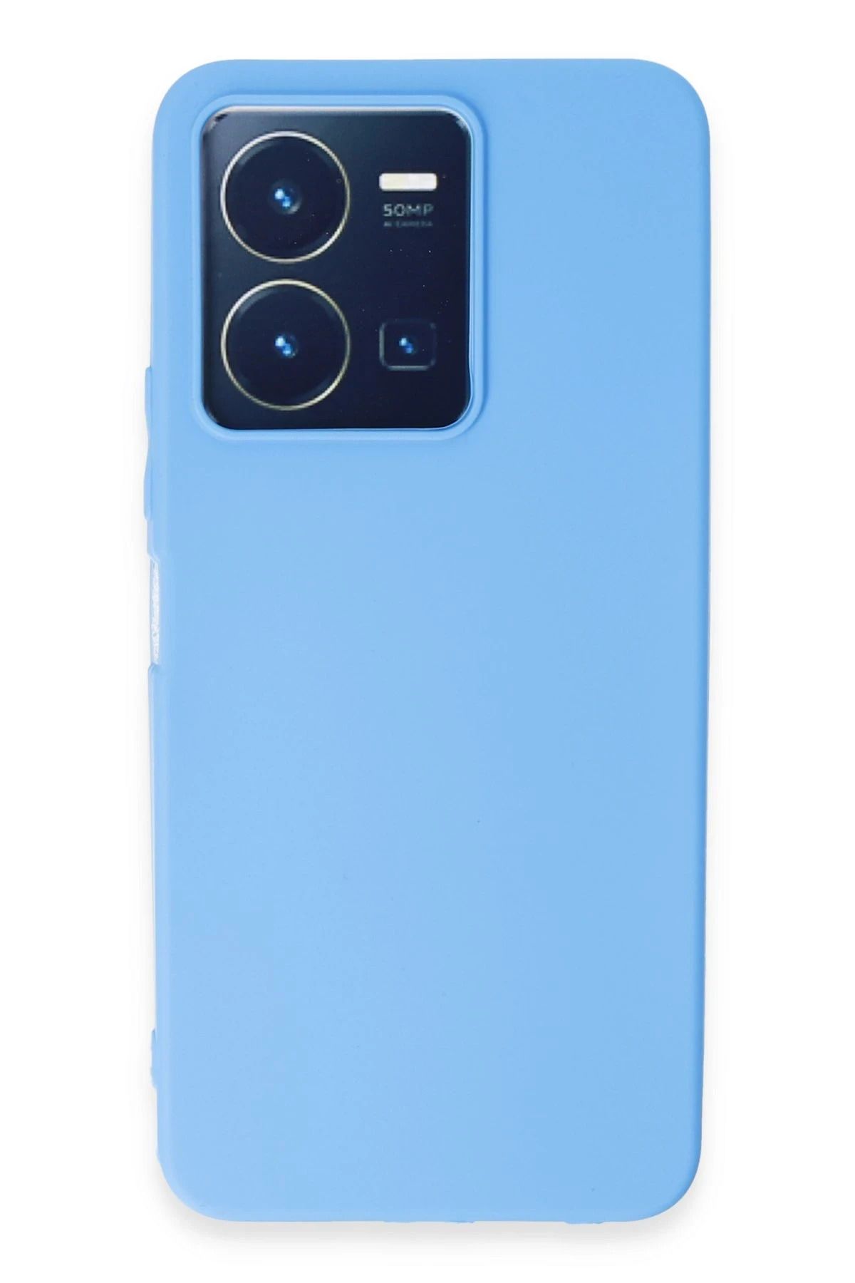 NewFace Vivo Y35 Kılıf First Silikon - Mavi JOJUA