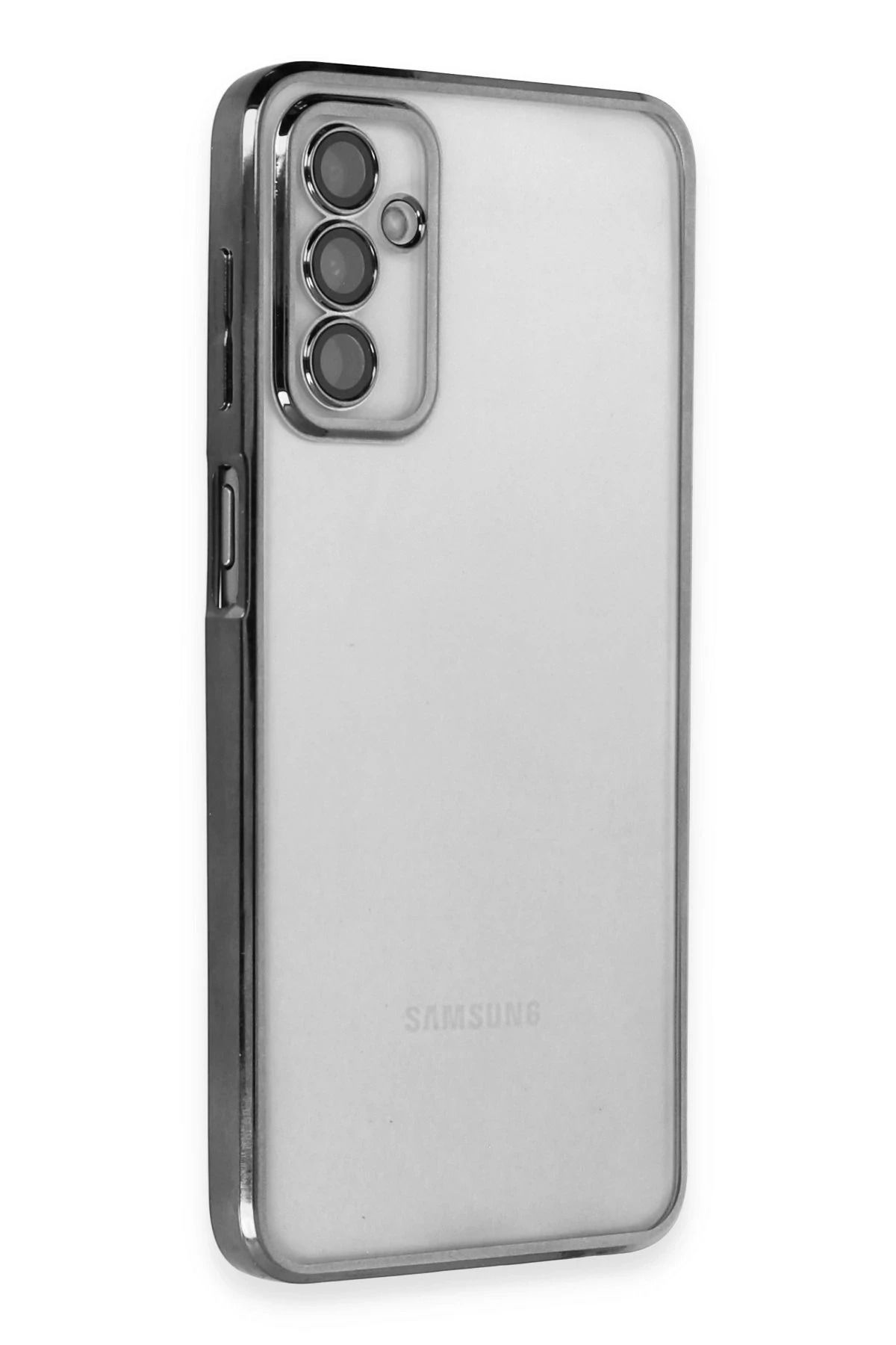 NewFace Samsung Galaxy M23 Kılıf Lensli Silikon - Siyah NRMSA