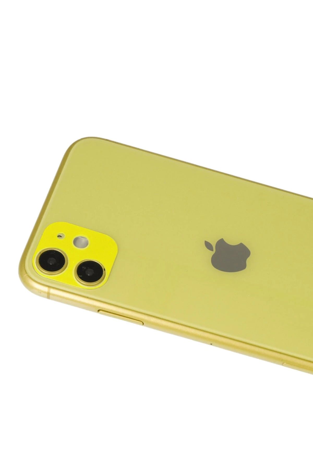 NewFace Uyumlu iPhone 11 Rainbow Kamera Lens Koruma Cam - Sarı ALMLA