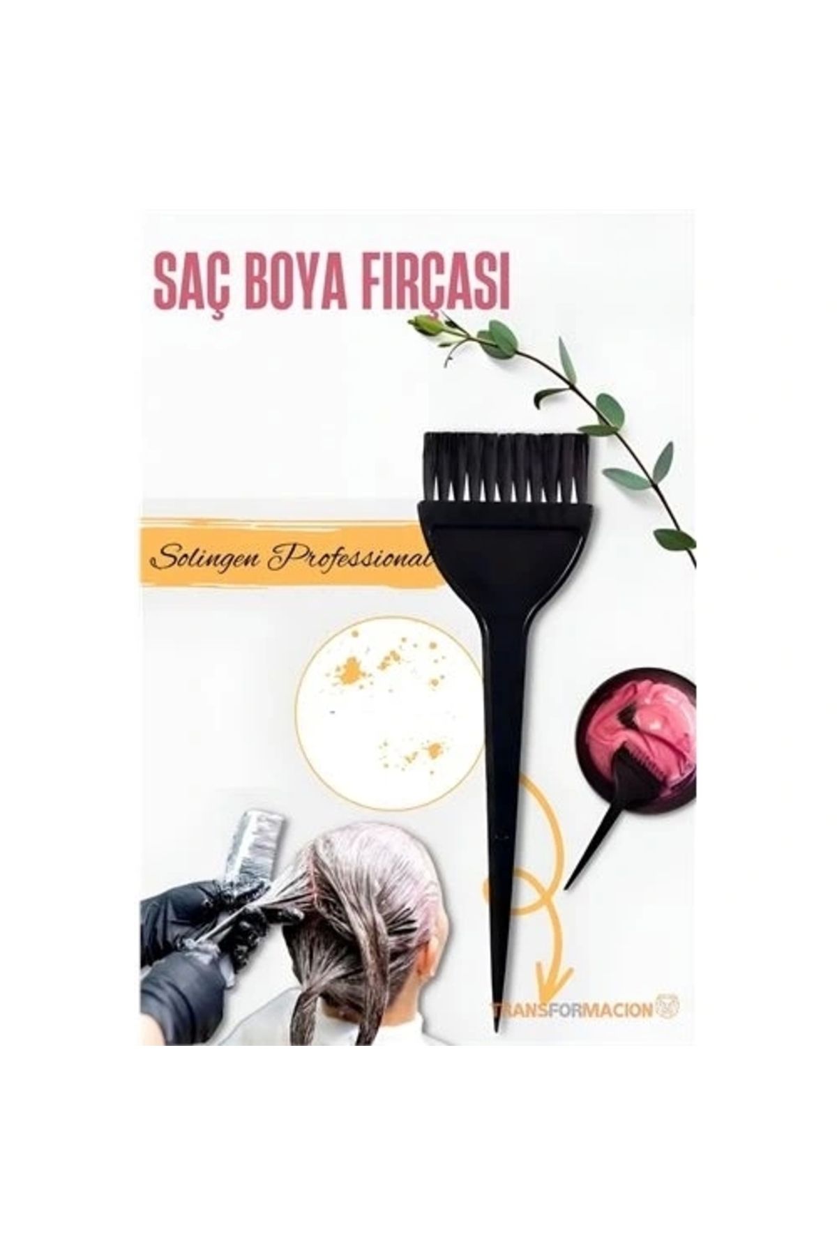STOREMAX Geniş Uçlu Saç Boya Fırçası Balyaj Fırçası Solingen Professional