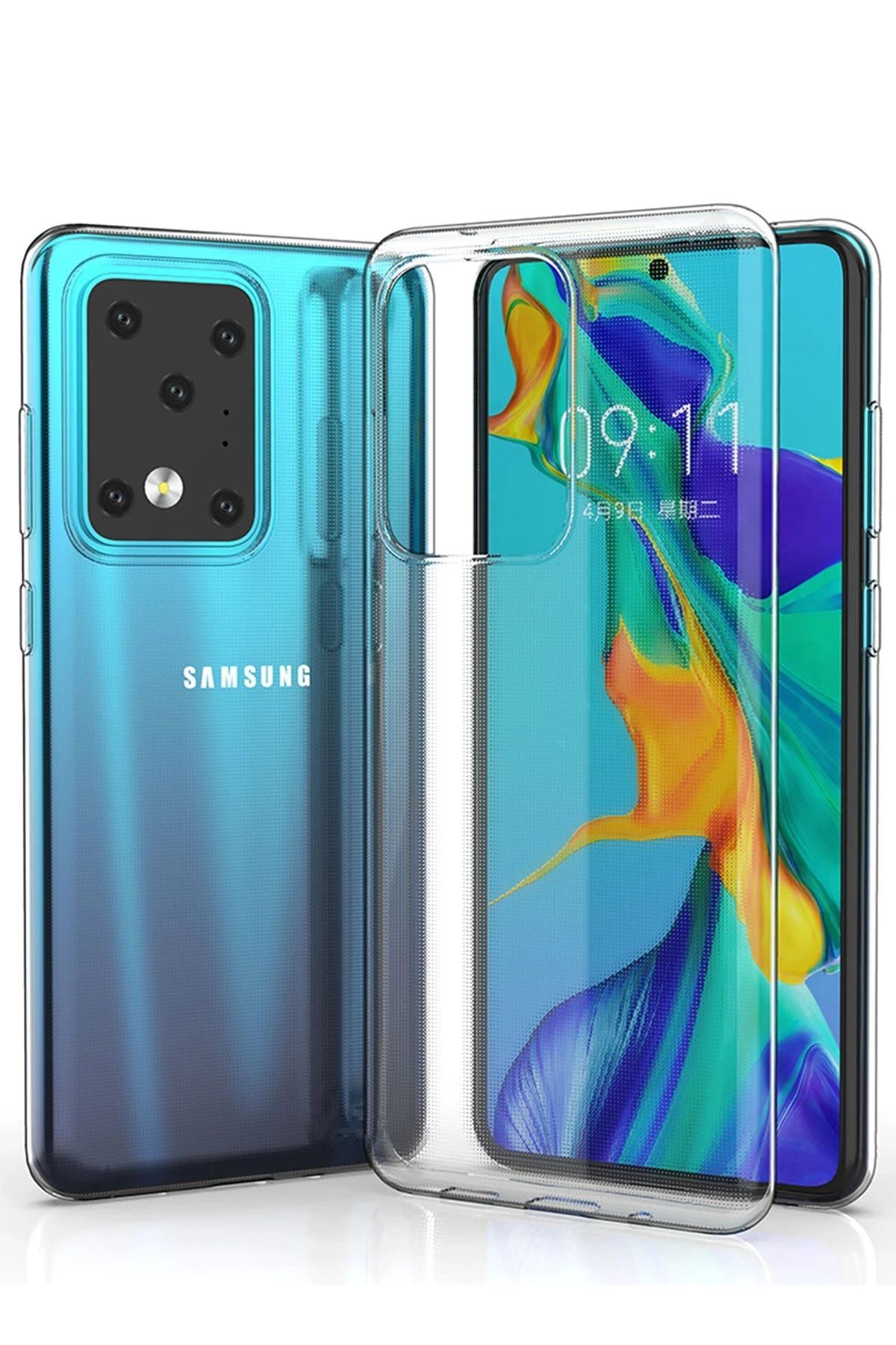 NewFace Samsung Galaxy S20 Ultra Kılıf Lüx Şeffaf Silikon INSLM