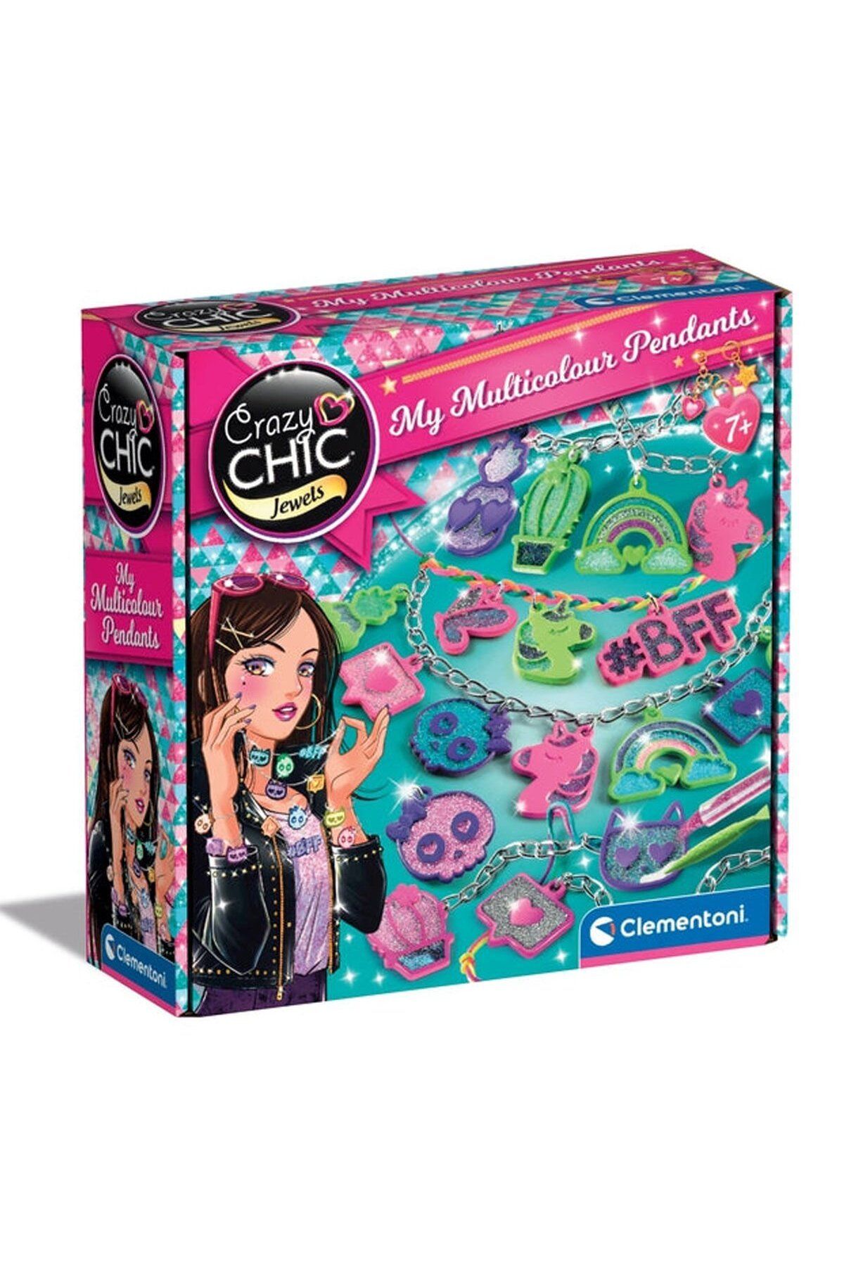 CLEMENTONI 18757 Crazy Chic - Renkli Kolyeler