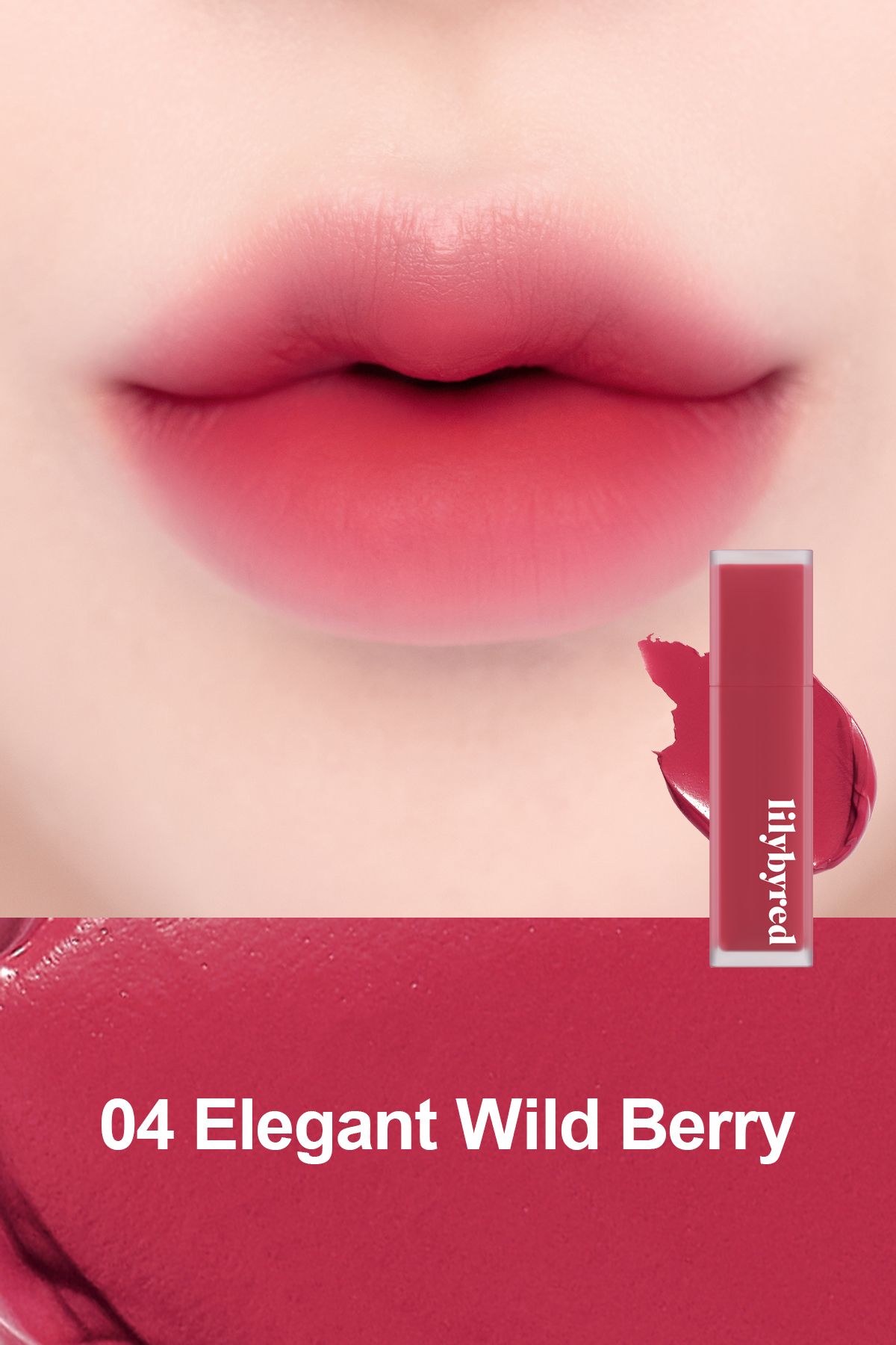 lilybyred Mood Liar Velvet Tint / Kadife Bitişli Mat Tint - 04 Elegant Wild Berry