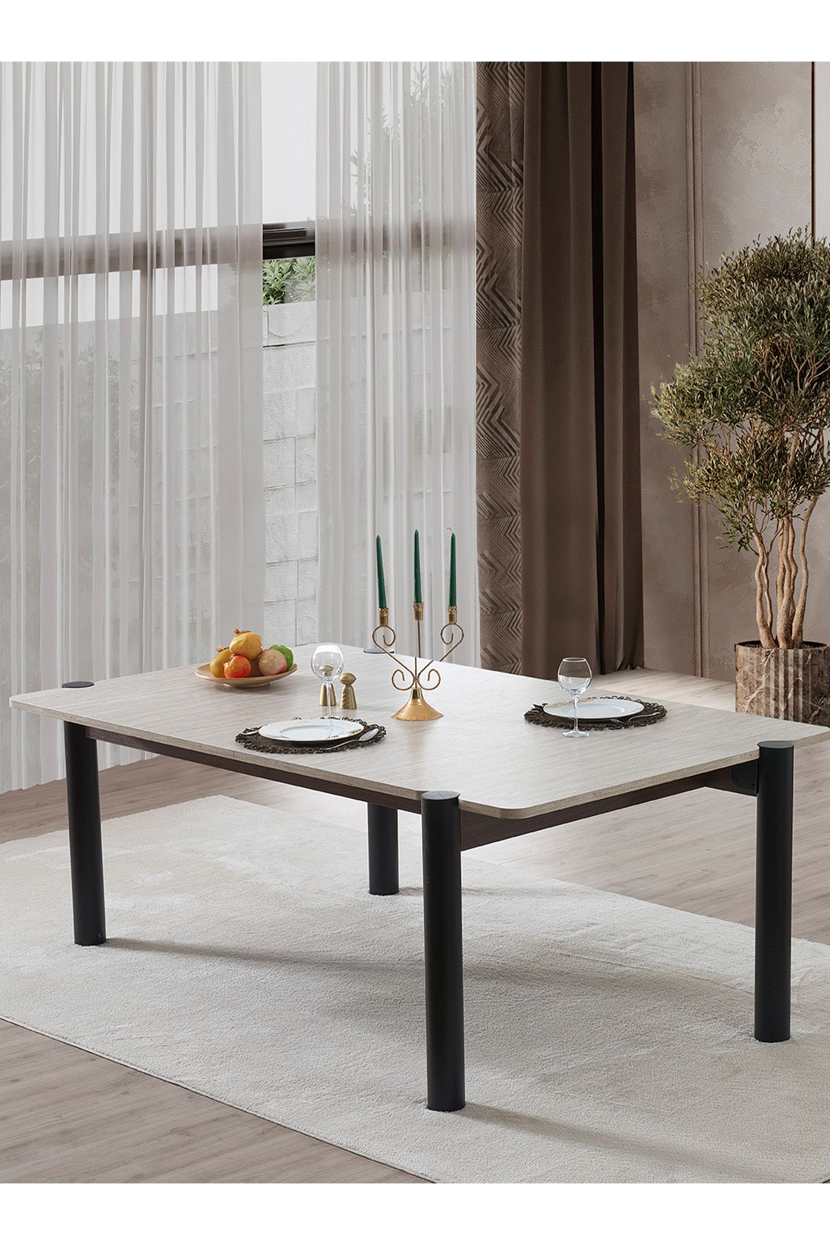 Cesur Mobilya Yemek Masası Naya Modern Yemek Masası