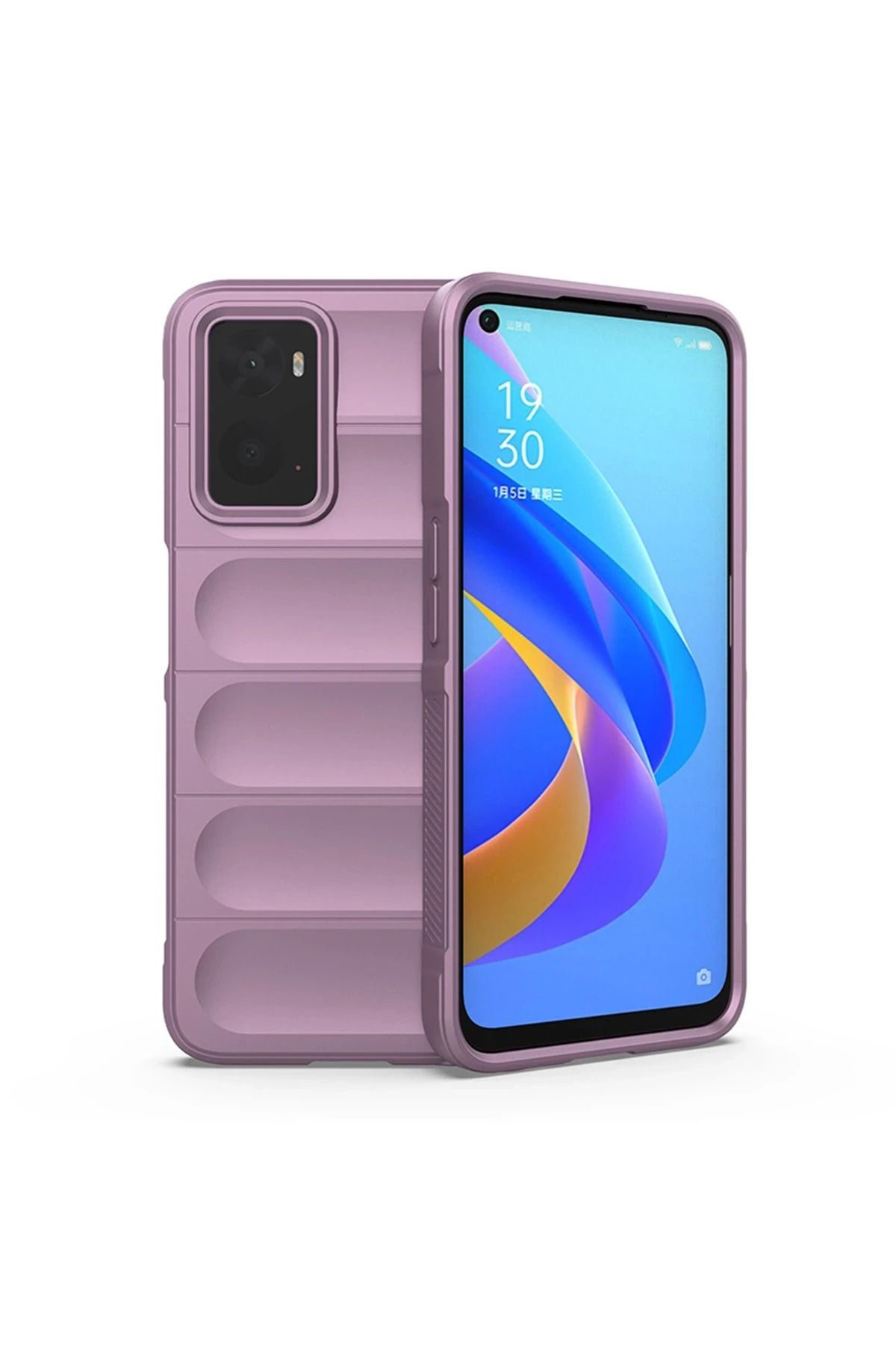NewFace Realme 9i 4G Kılıf Optimum Silikon - Mor HNZRN
