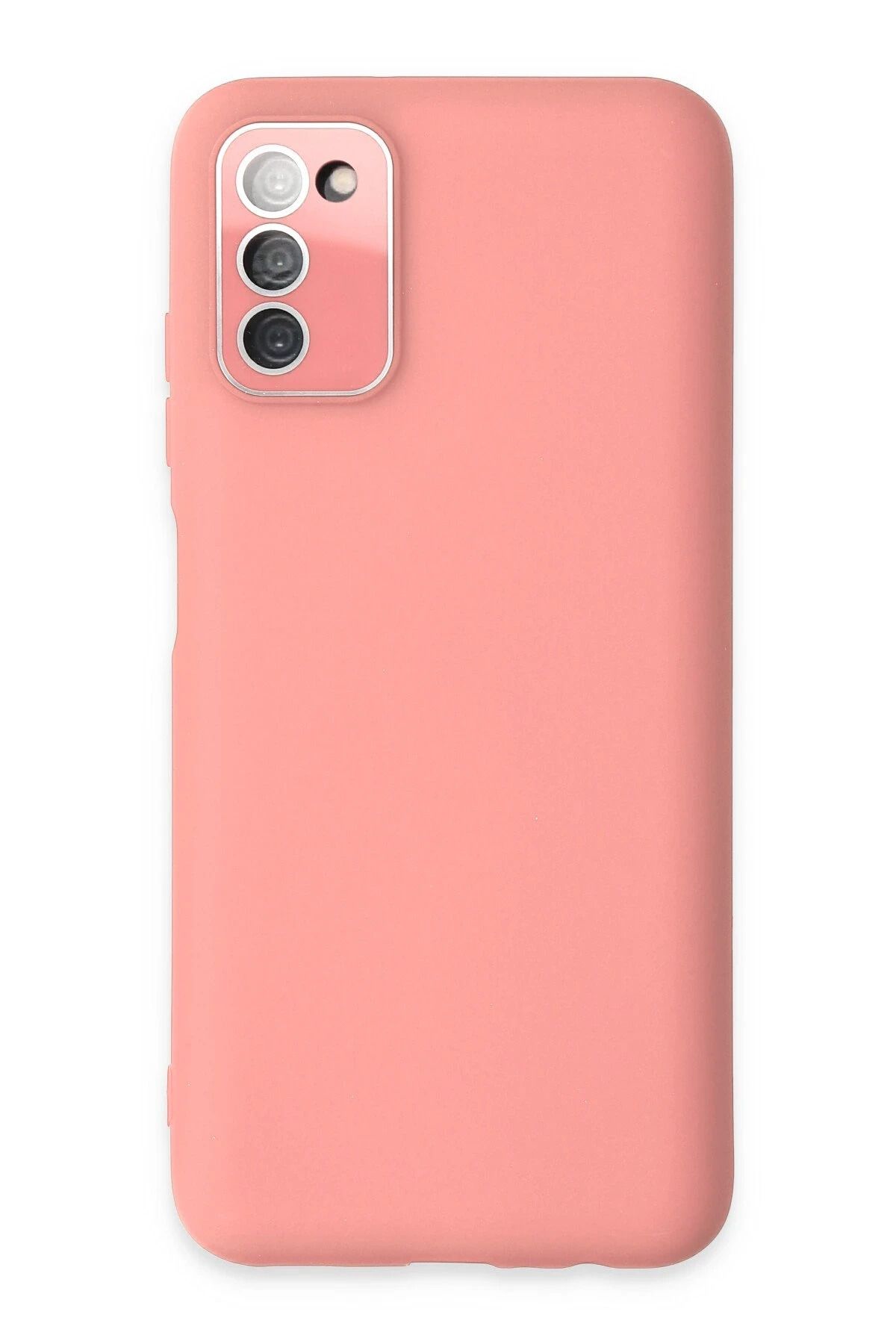 NewFace Samsung Galaxy A03S Kılıf Lansman Glass Kapak - Pembe INSLM