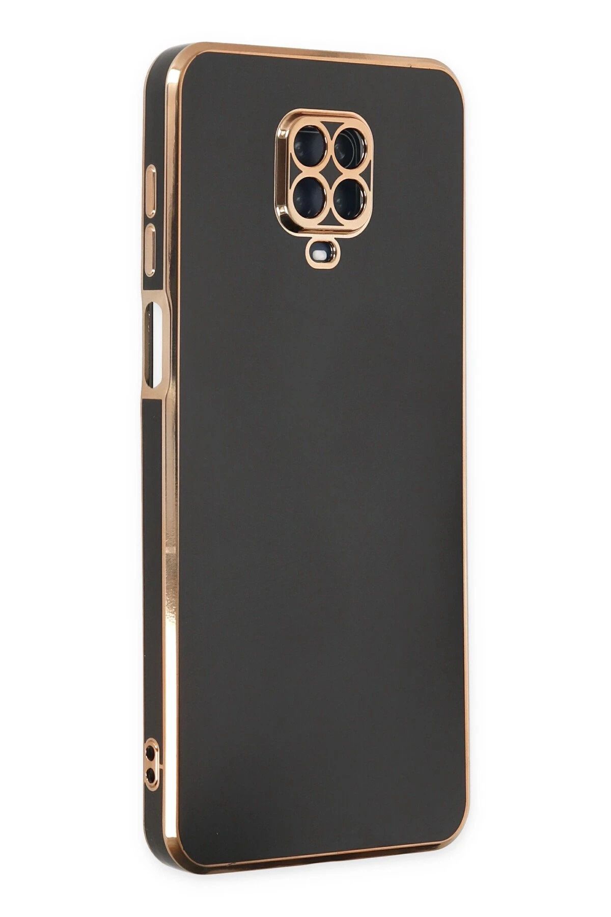 NewFace Xiaomi Redmi Note 9 Pro Kılıf Volet Silikon - Siyah SPTGL