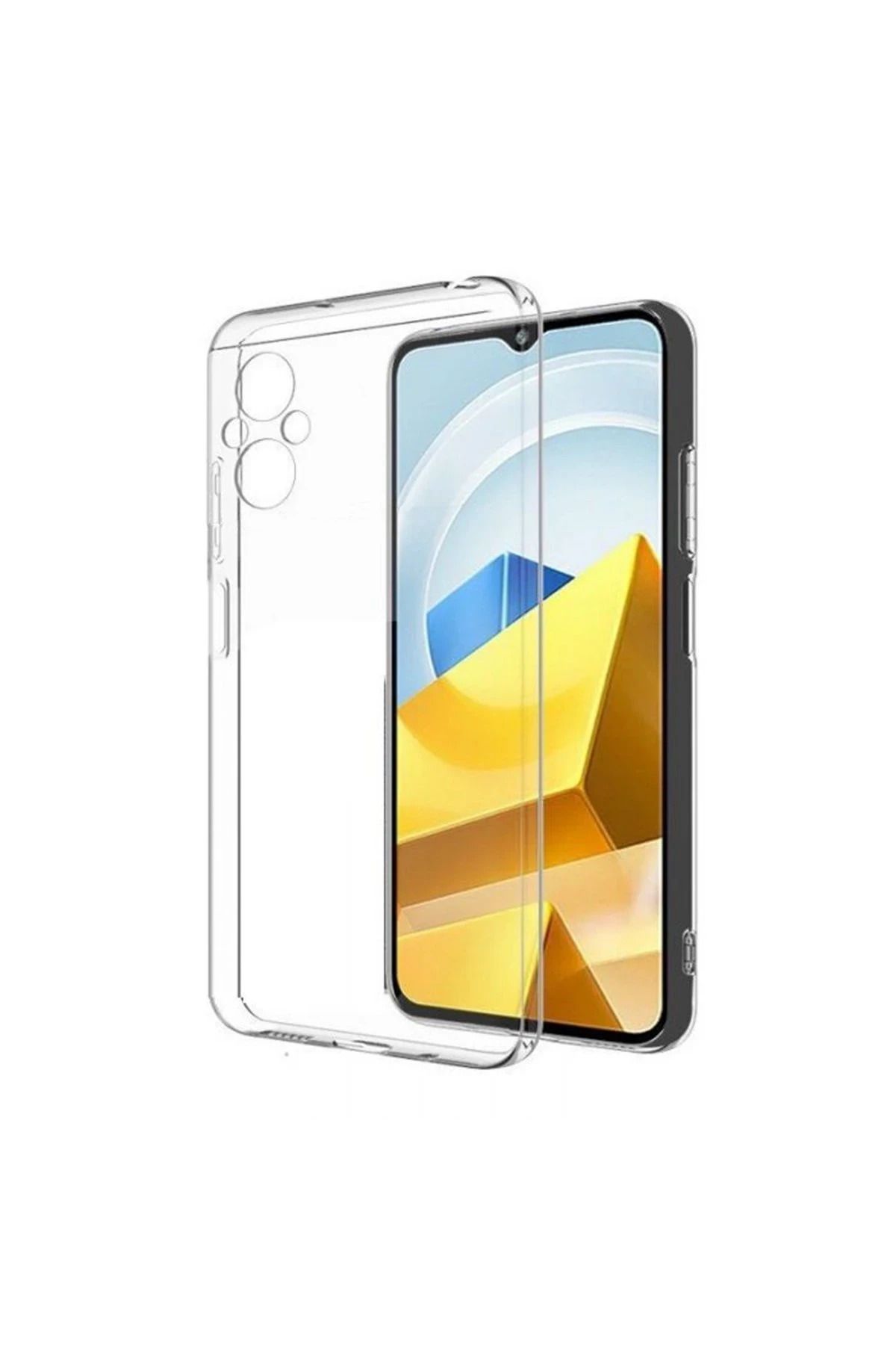 NewFace Xiaomi Poco M5 Kılıf Lüx Şeffaf Silikon JOJUA