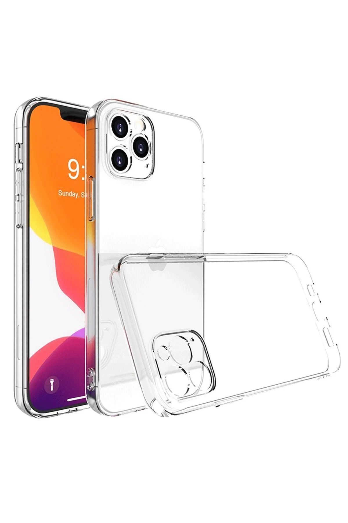 NewFace iPhone 16 Pro Max Kılıf Lüx Şeffaf Silikon FERRG
