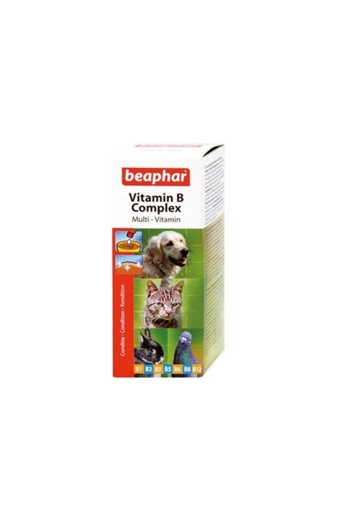 YNT İthalat Beaphar Kedi Köpek Kuş ve Kemirgenler İçin Likit B Vitamini 50 Ml