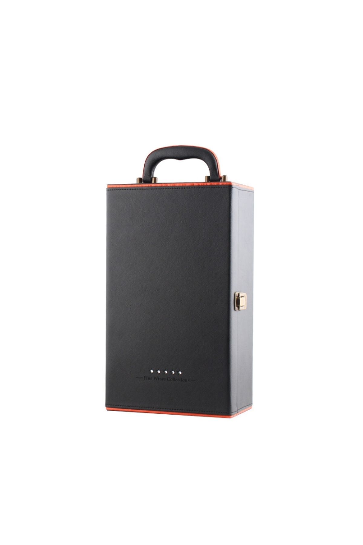 OEM-Deluxe Wine Box Set, Mindblower, for 2 bottles, with wine accessories included, orange interior 1