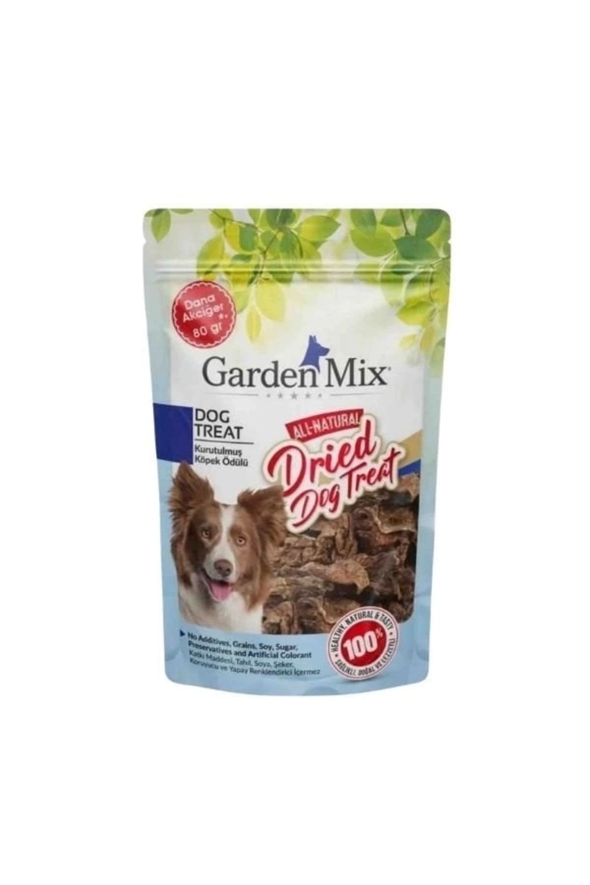 YNT İthalat Garden Mix Kurutulmuş Dana Akciğer Köpek Ödül Maması 80 Gr