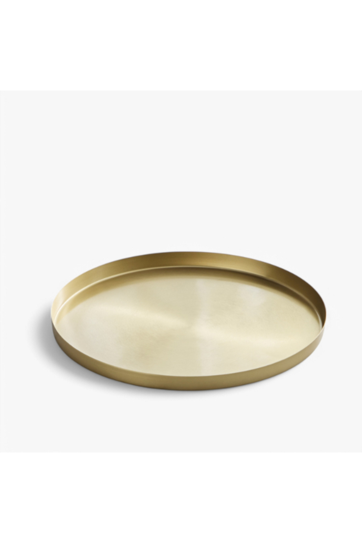 Home Box Avya Plain Metal Round Tray 30x30x2 cm