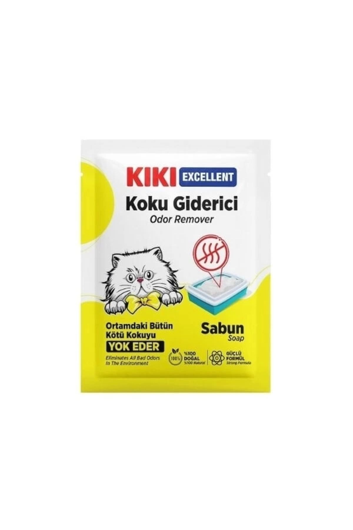 YNT İthalat Kiki Excellent Sabun Kokulu Kedi Kumu Koku Giderici 25 Gr