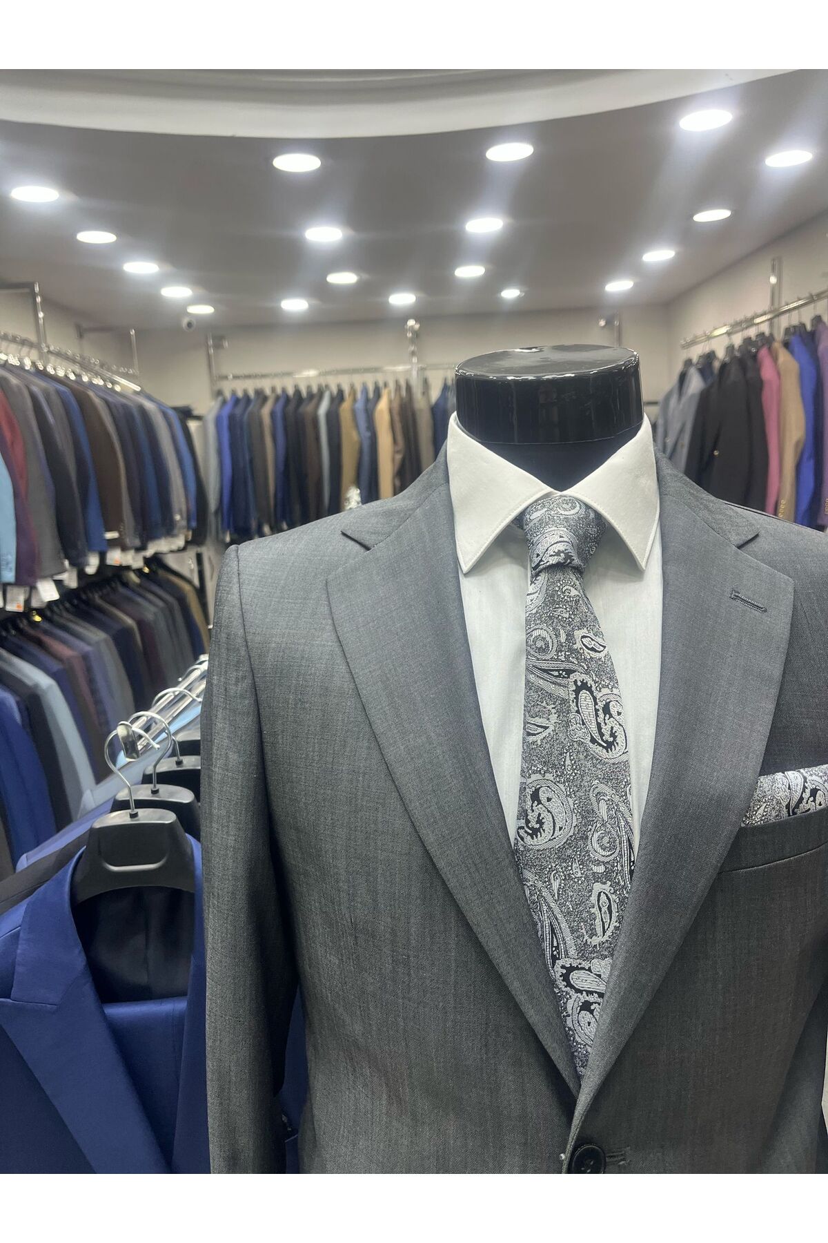 MOHER WOOL Dark Cut Suit — خاکستری sz12 — تصویر 2 از 5