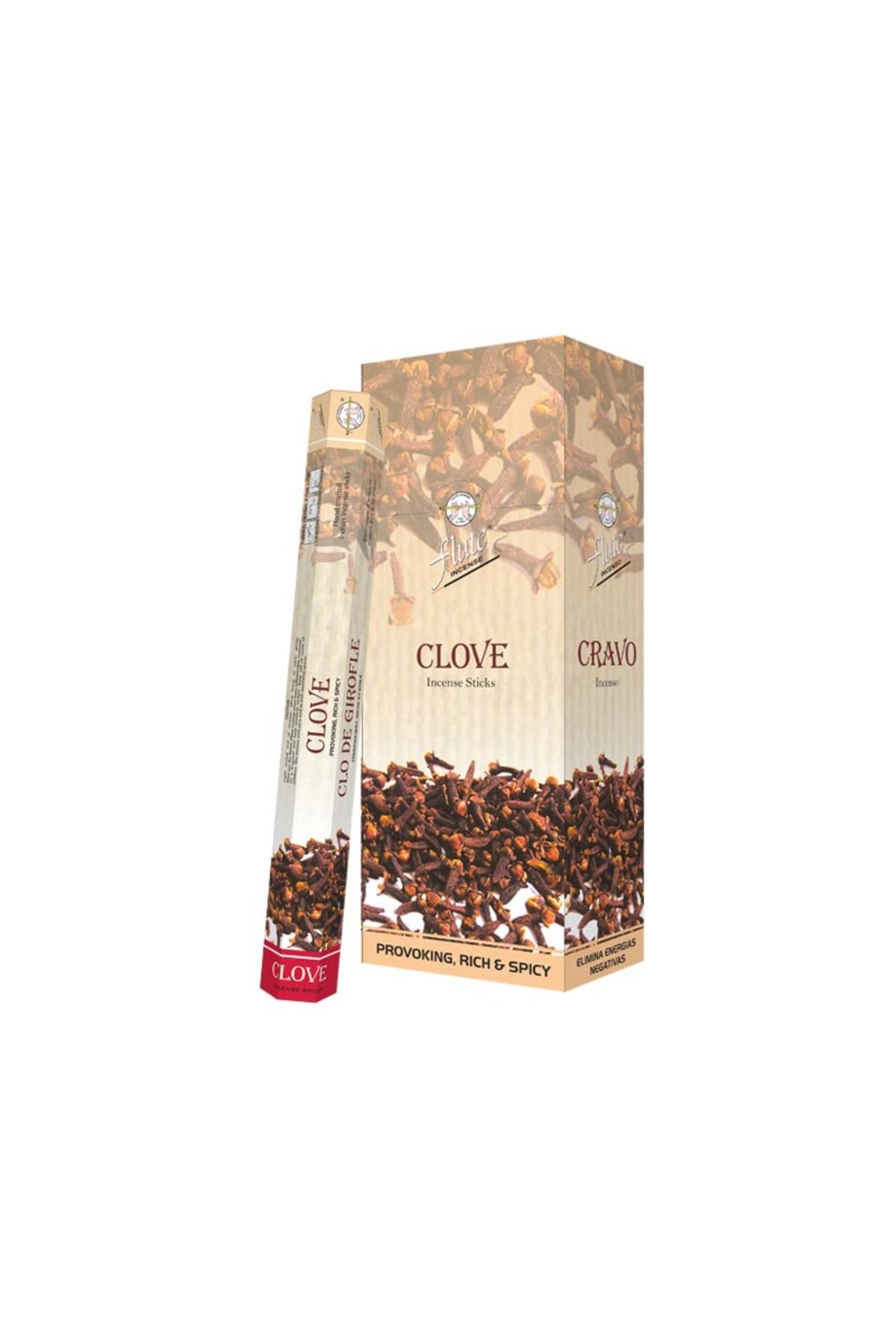 Flute ÇUBUK TÜTSÜ KARANFİL HEXA (CLOVE) 6*20=120 ÇUBUK