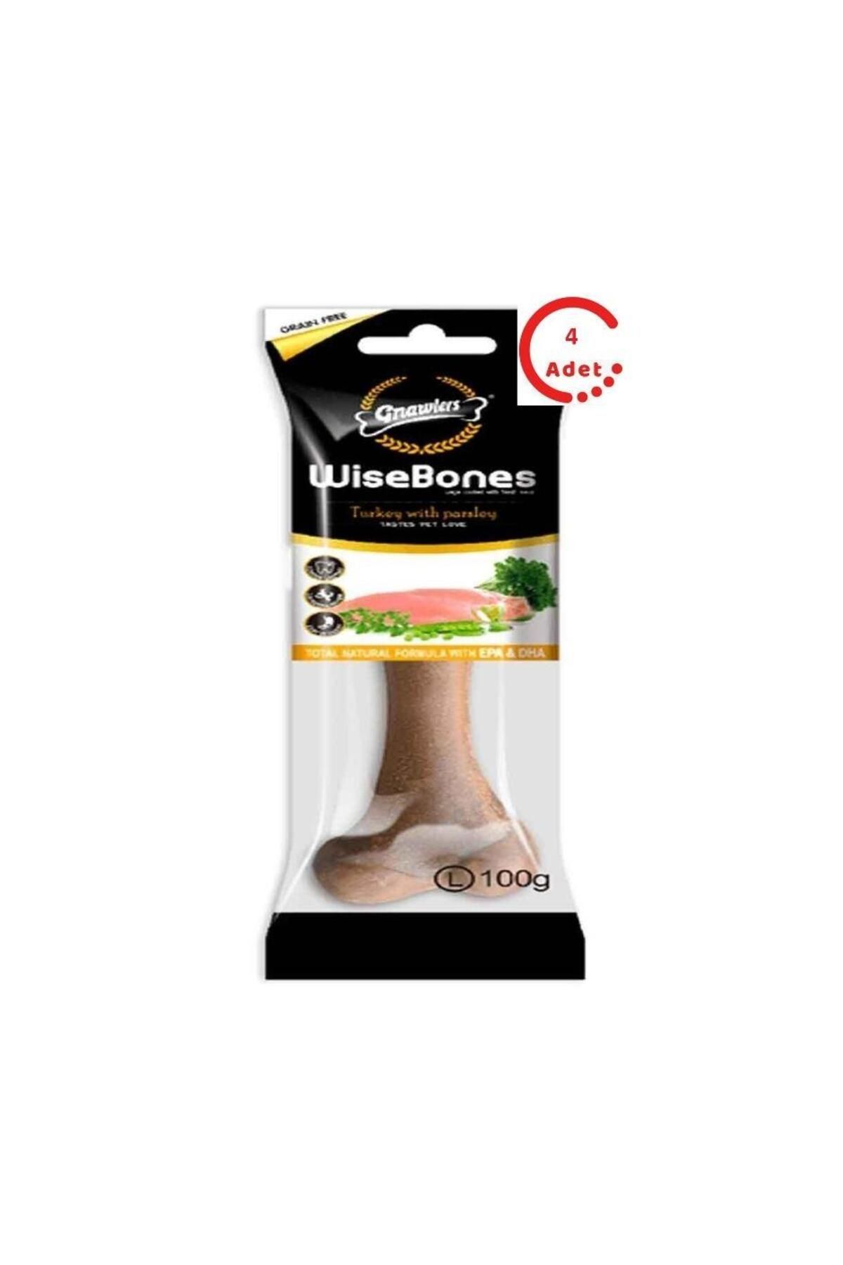 Gnawlers Wisebones Hindili Ve Maydonzlu Köpek Ödülü Large x 4 Adet