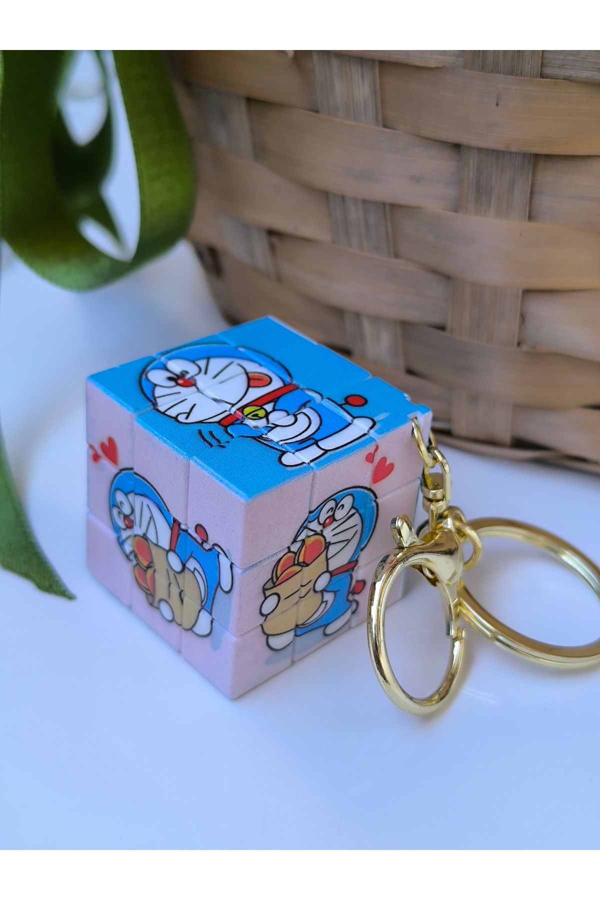 Esey Dizayn Zeka Küpü Yapboz Anahtarlık Doraemon