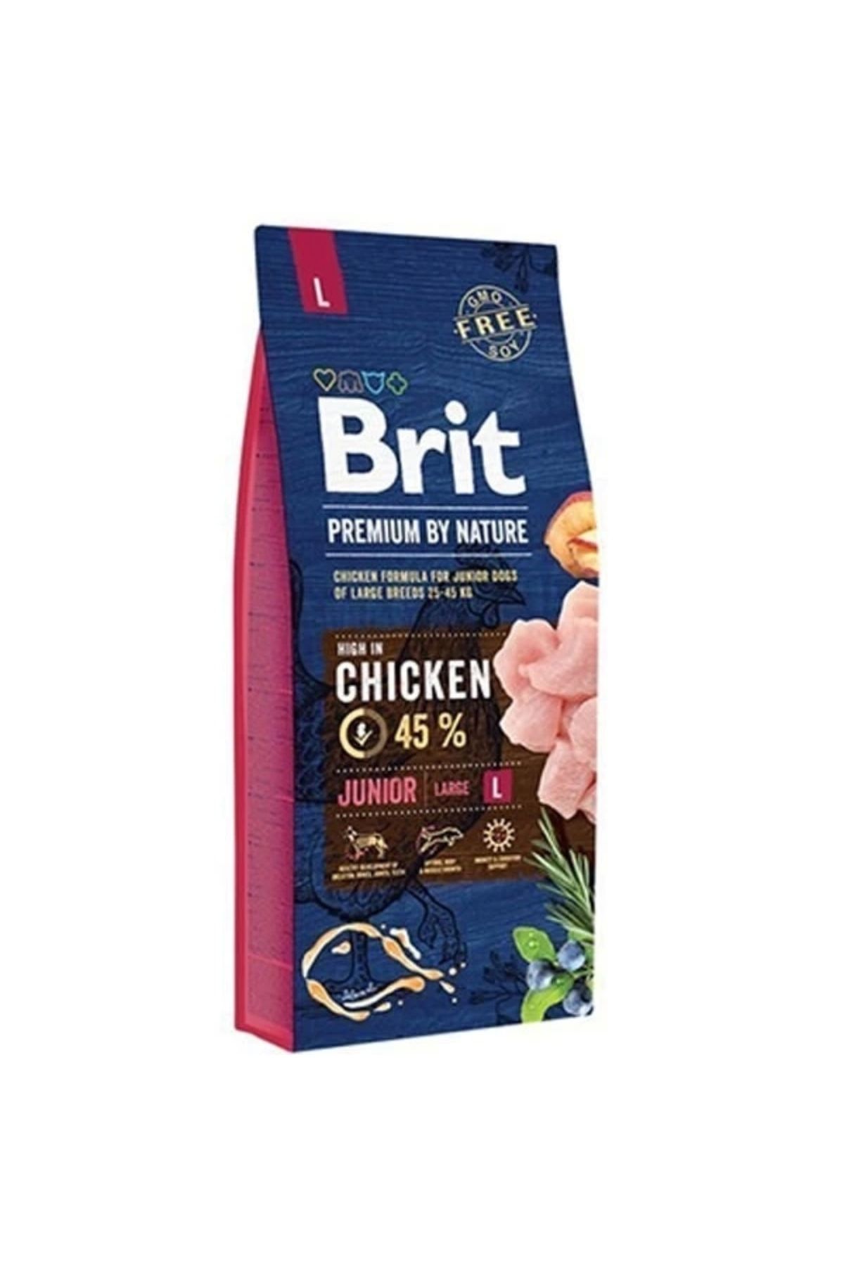 YNT İthalat Brit Premium Nature Büyük Irk Tavuklu Yavru Köpek Maması 15 Kg