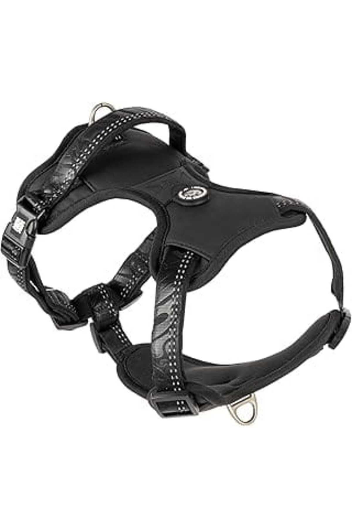 Mu Art Max & Molly Urban Pets Matrix 2.0 Akıllı Künyeli Sport Köpek Göğüs Tasması - Siyah (S)