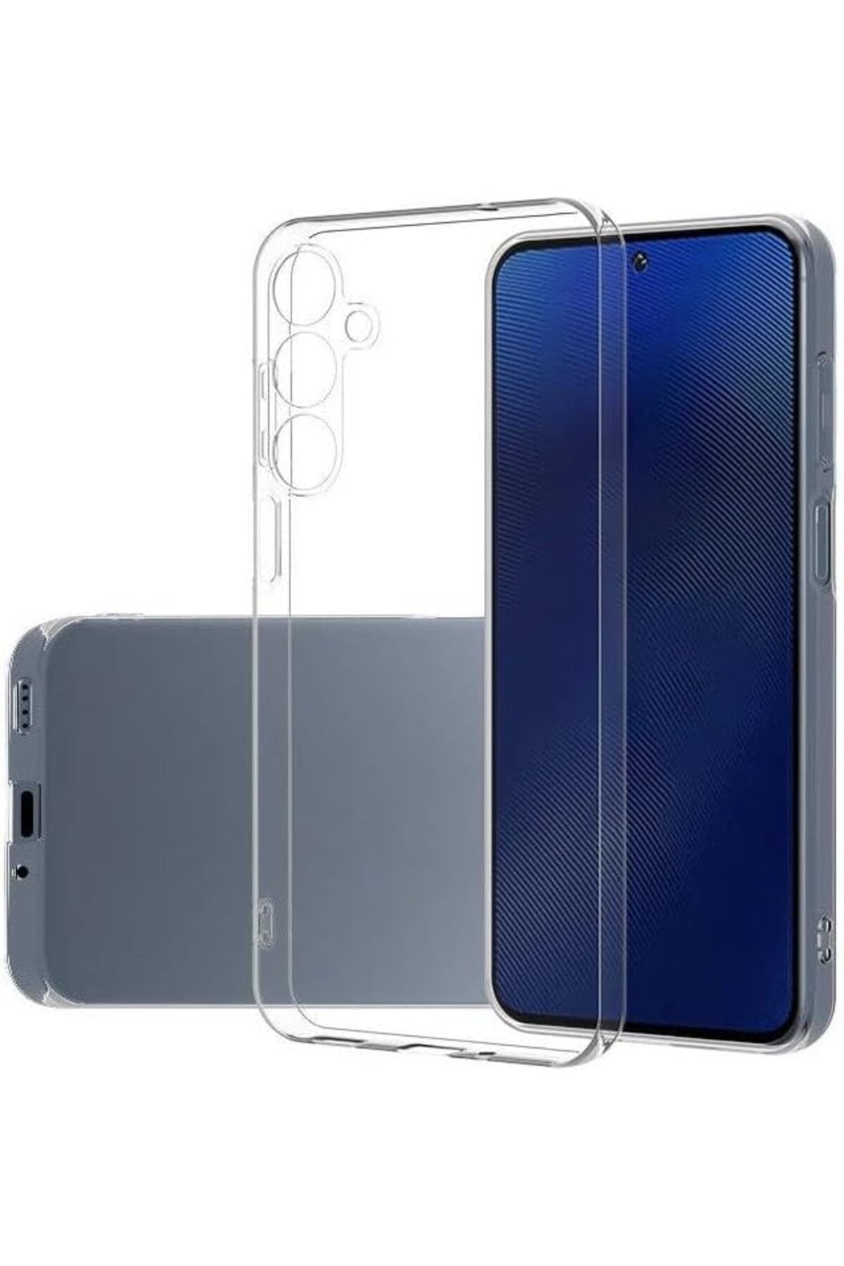 STOREMAX Galaxy S24 FE (6.7) inç ile Uyumlu Şeffaf Silikon kılıf Şok Emici