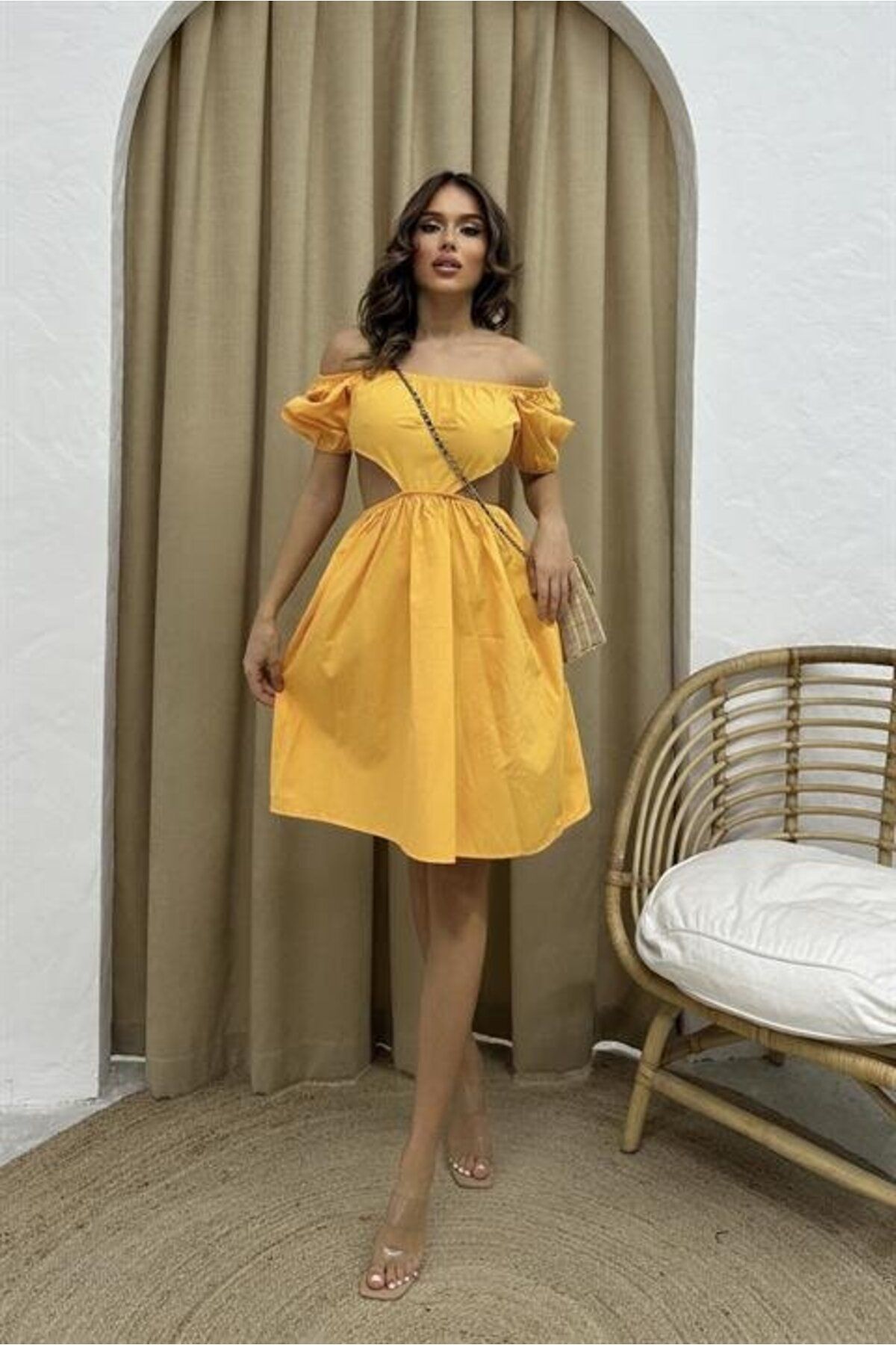 velmorafashion Stefanie Cut Out Elbise 2143-02