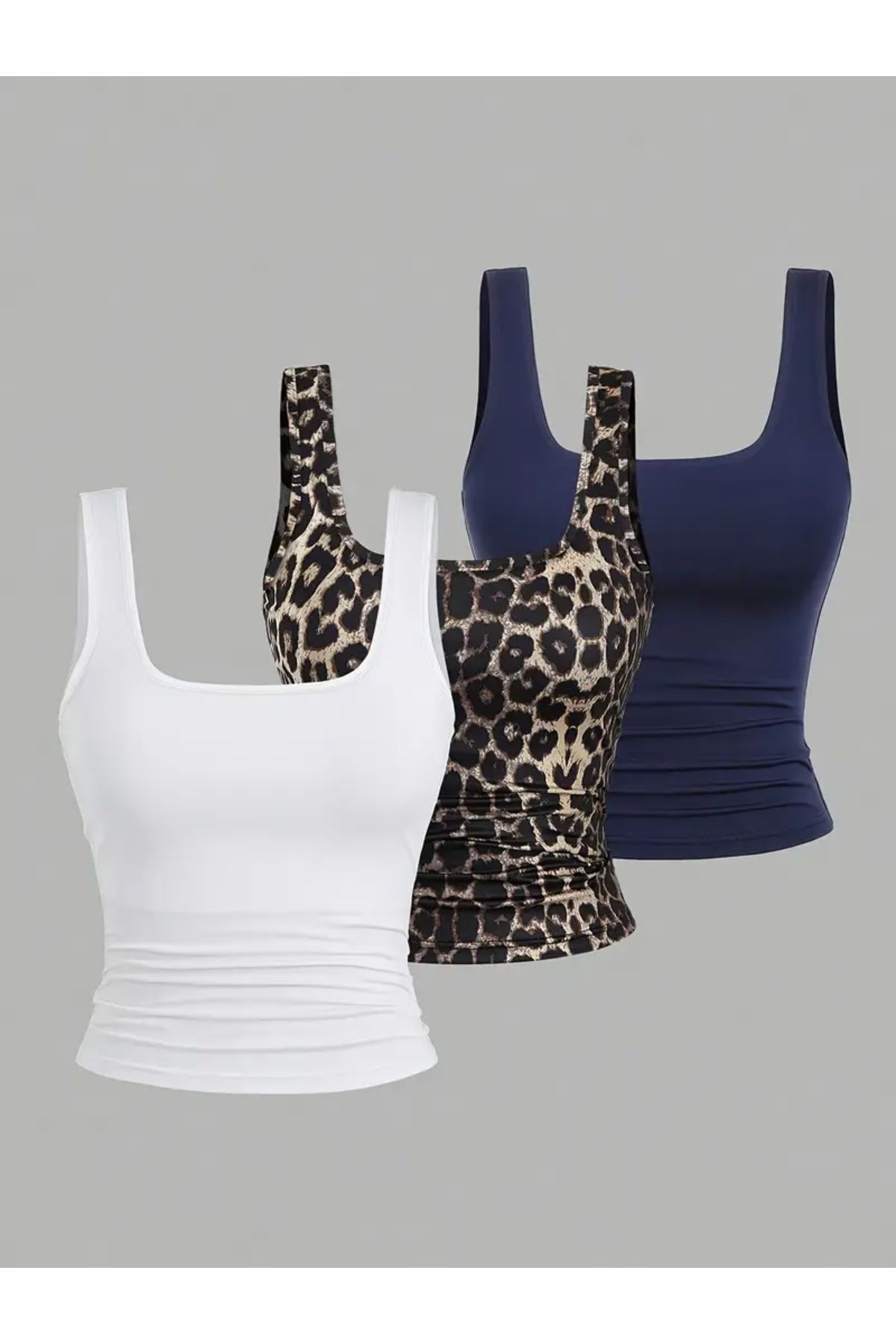 npLStore Kadın 3'lü Likralı Basic Bluz