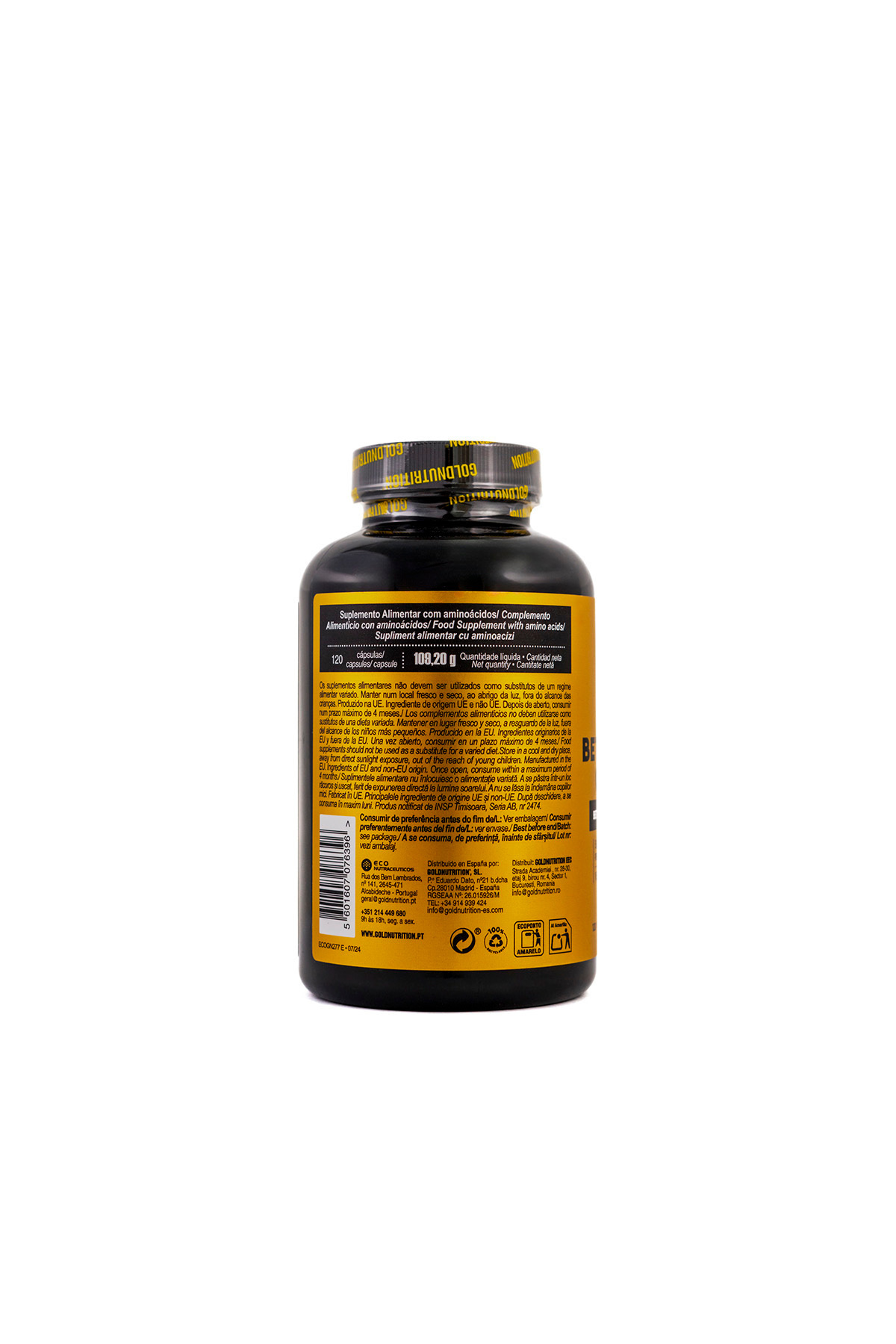 GOLDNUTRITION-Supplement for Increasing Explosive Power and Muscle Mass Beta-alanine Complex 120 Capsules 3