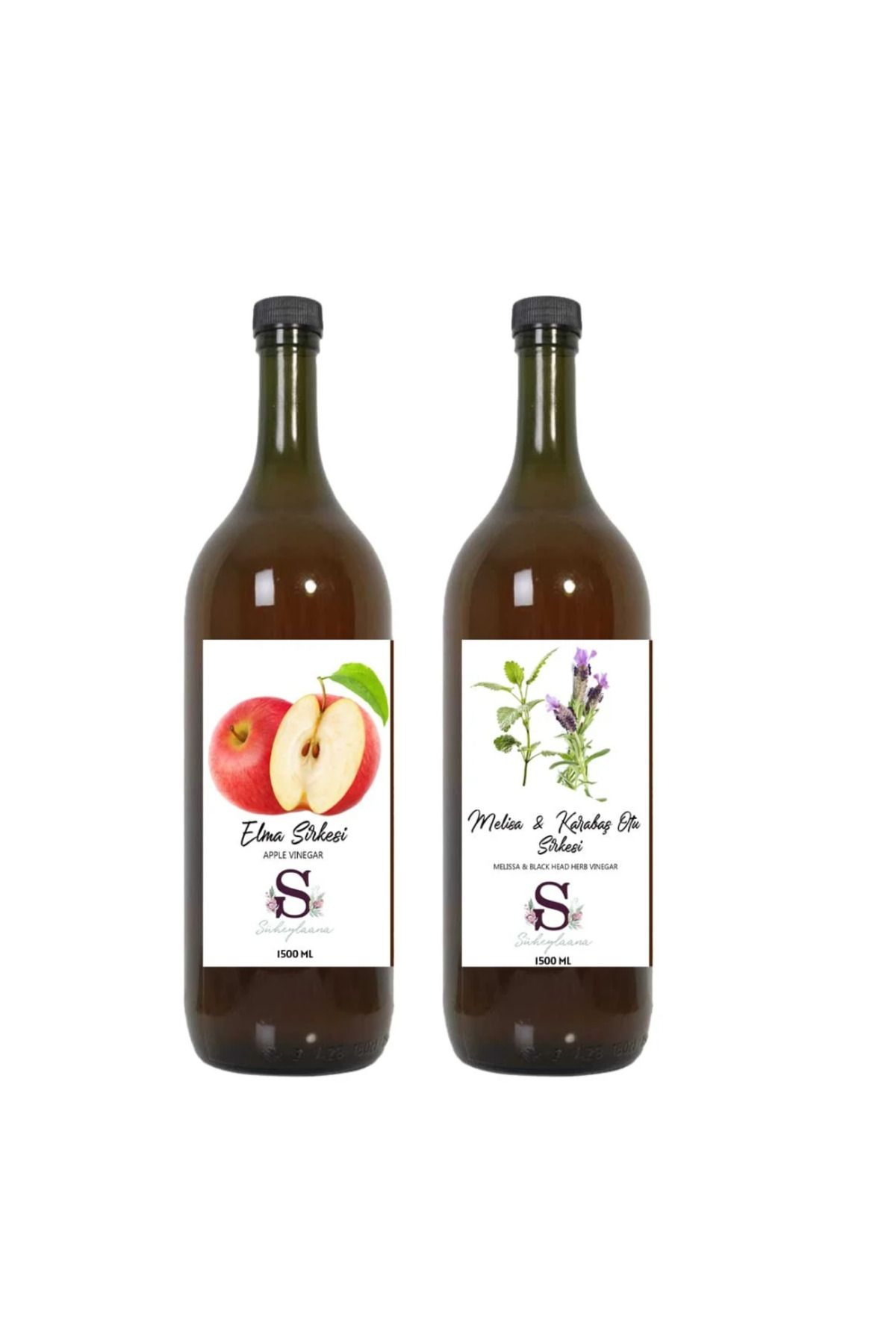 Süheylaana Doğal Elma ve Melisa & Karabaş Sirkesi 1500 ml