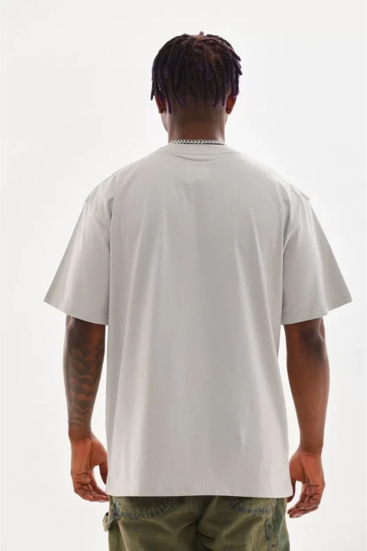 Albayrak Unisex Baskılı Oversize T-Shirt - Gri