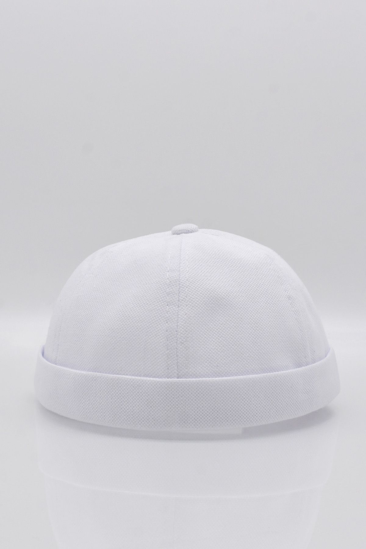 Külah-Men's Hipster Premium Cap White Docker Hat 2