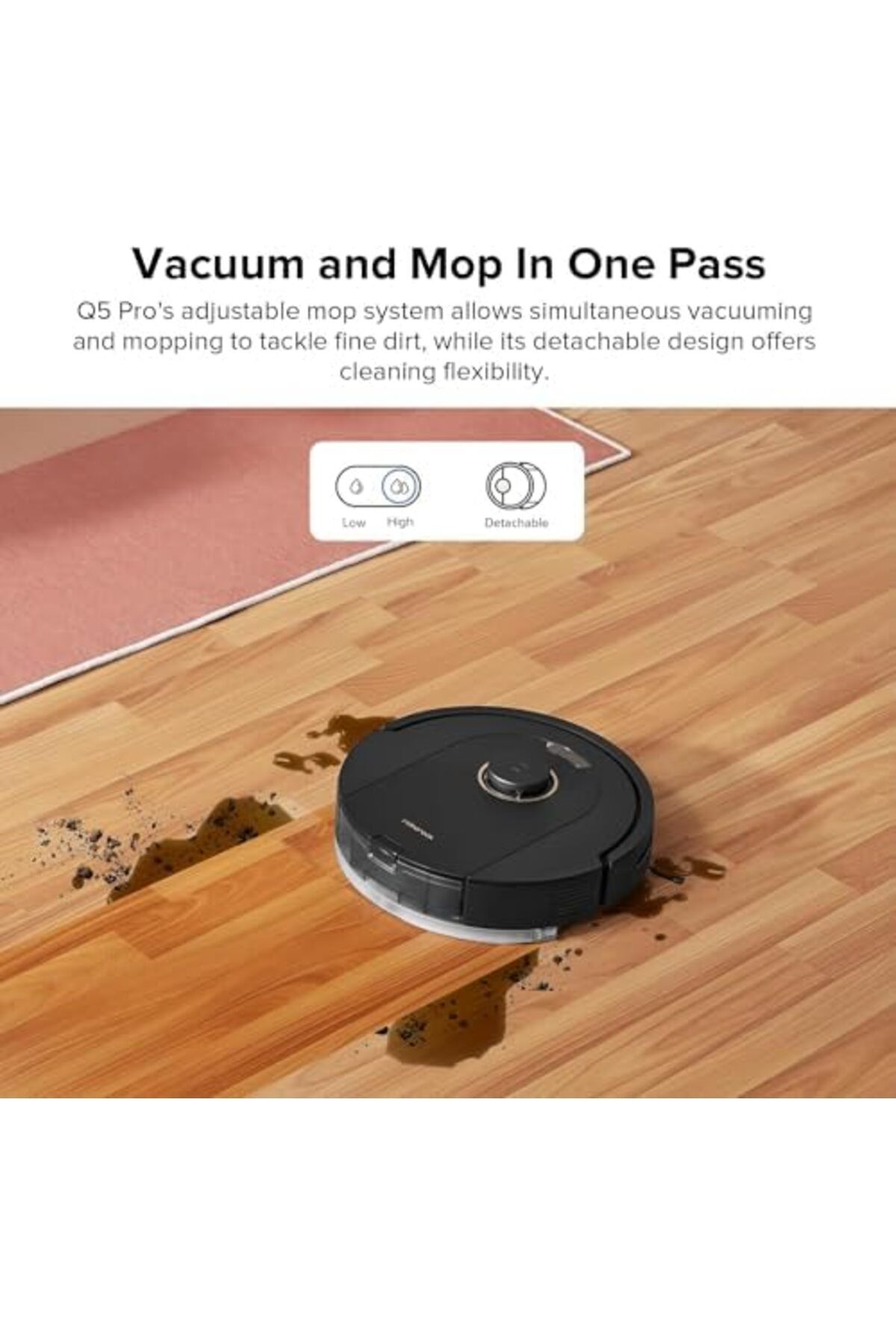 Roborock-Q5 Pro Robot Vacuum and Mop Combo, 5500Pa Suction, DuoRoller Brush, LiDAR Navigation 9