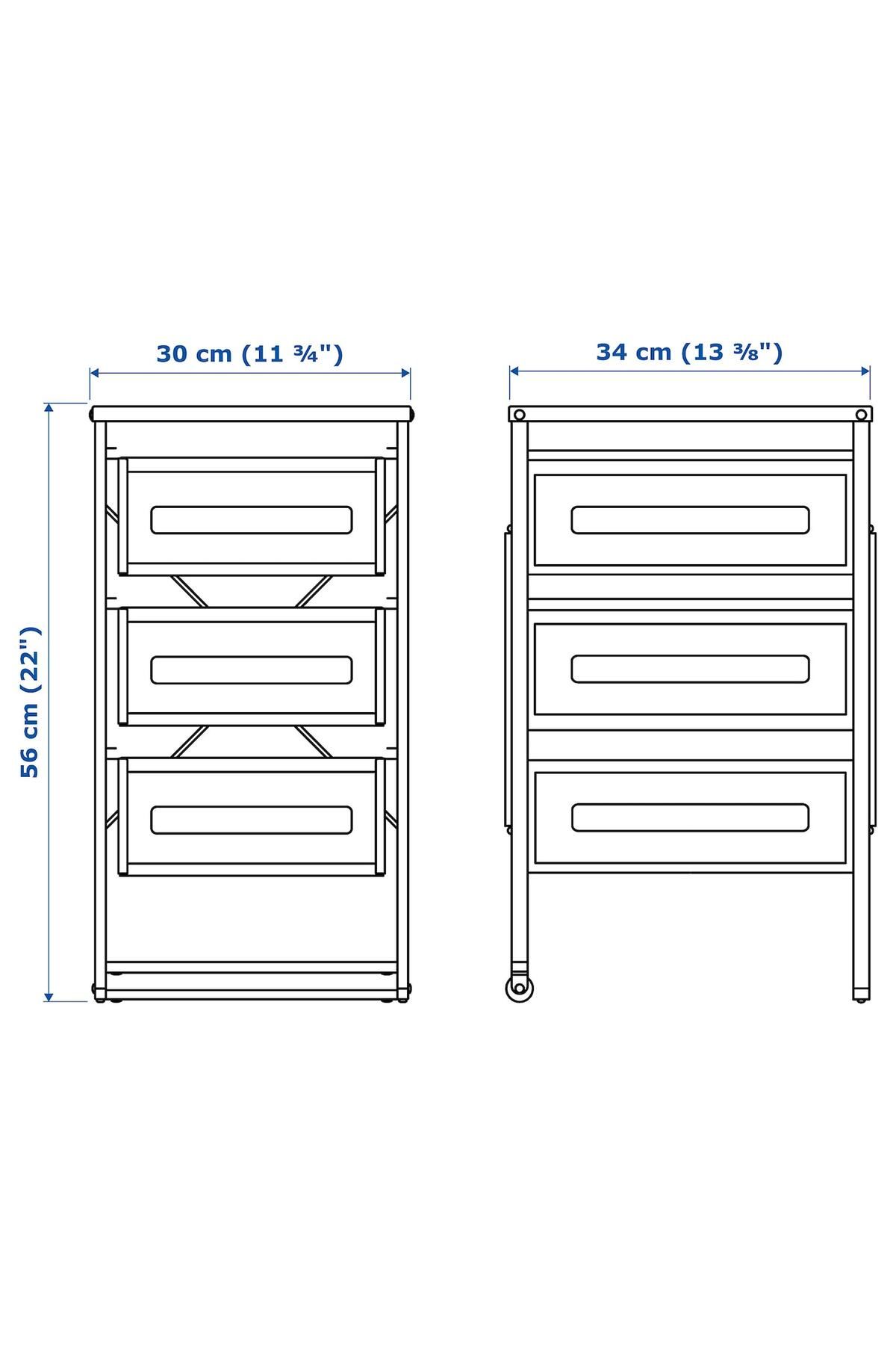 IKEA-LENNART Drawer unit, white 6