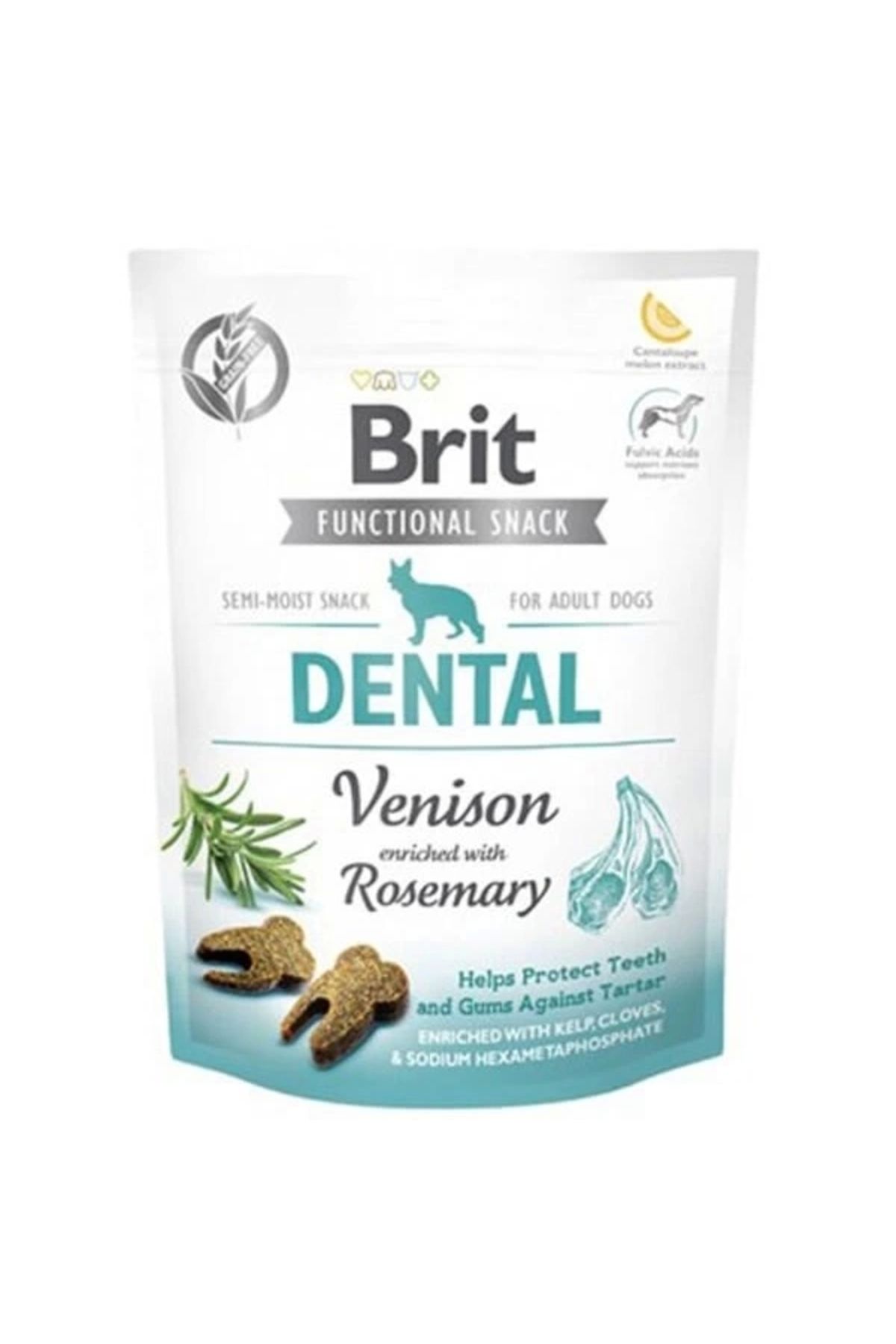 YNT İthalat Brit Dental Biberiye Geyik Etli Köpek Ödül 150 Gr