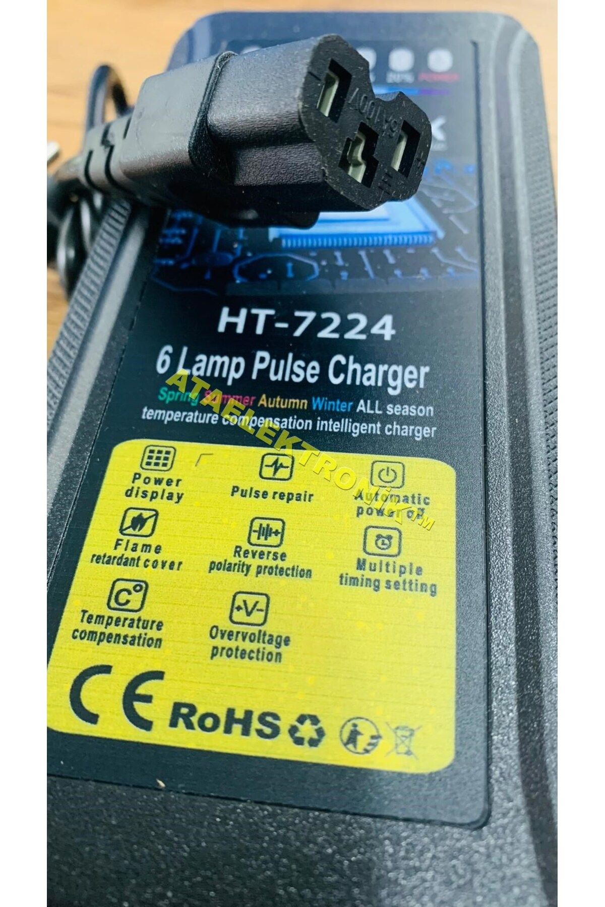ATAELEKTRONİK 72V 20A ARORA YU Kİ EMO KRAL EMON ANTON FELİX uyumlu 6 AKÜLÜ ELEKTRİKLİ BİSİKLET ŞARJ CİHAZI