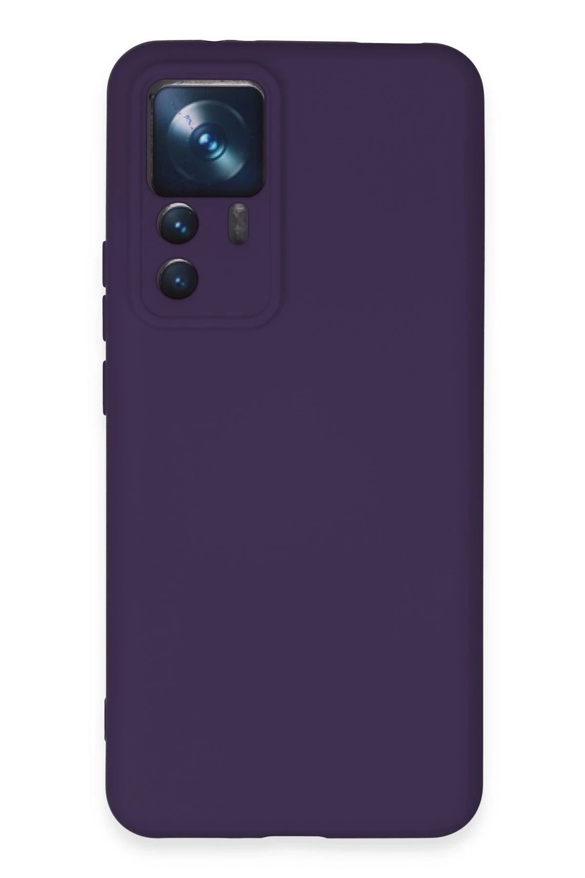 NewFace Xiaomi Mi 12T Pro Kılıf Nano içi Kadife Silikon - Mor HNZRN