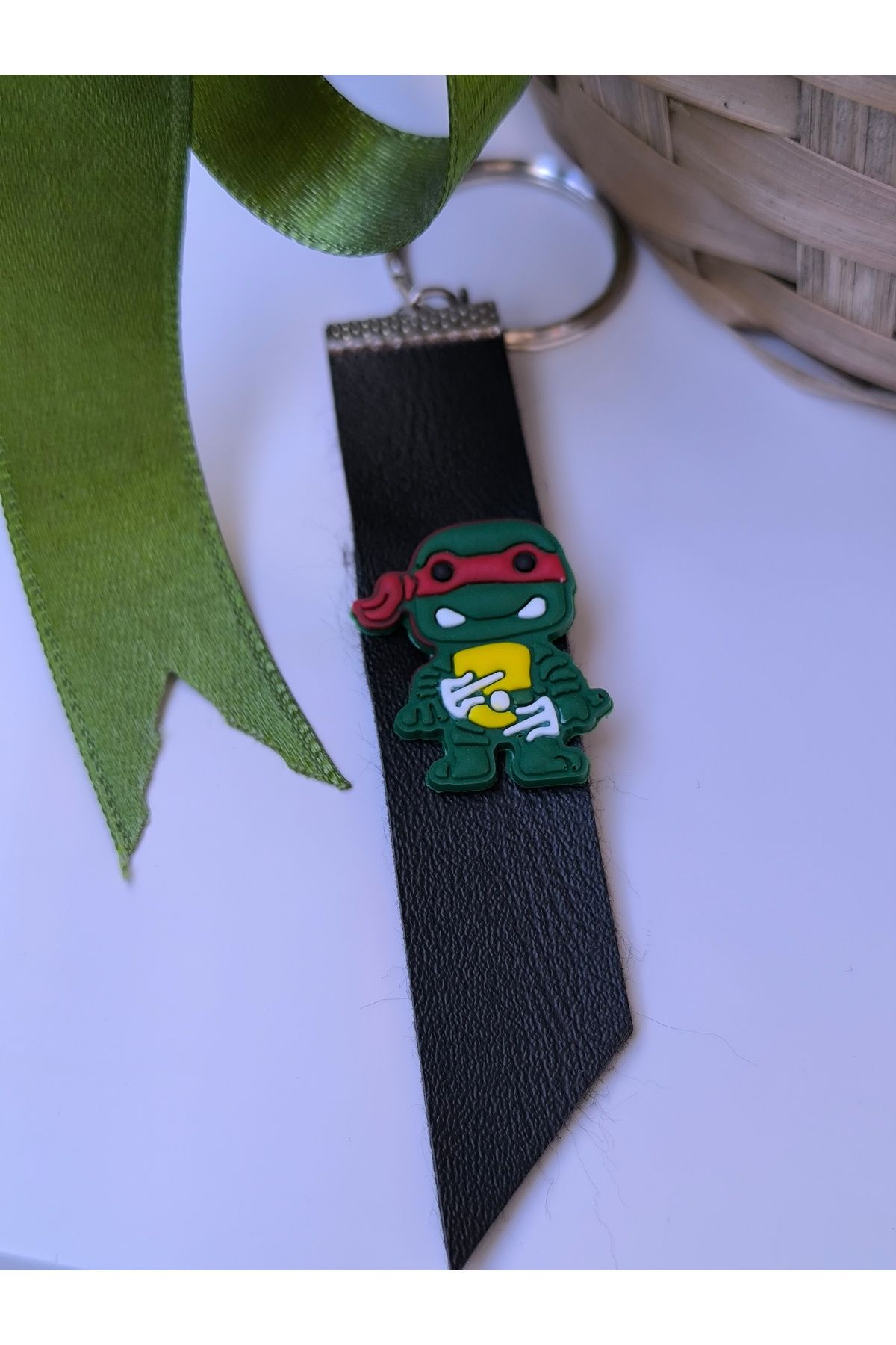 Esey Dizayn Ninja Kaplumbağalar Deri Anahtarlık