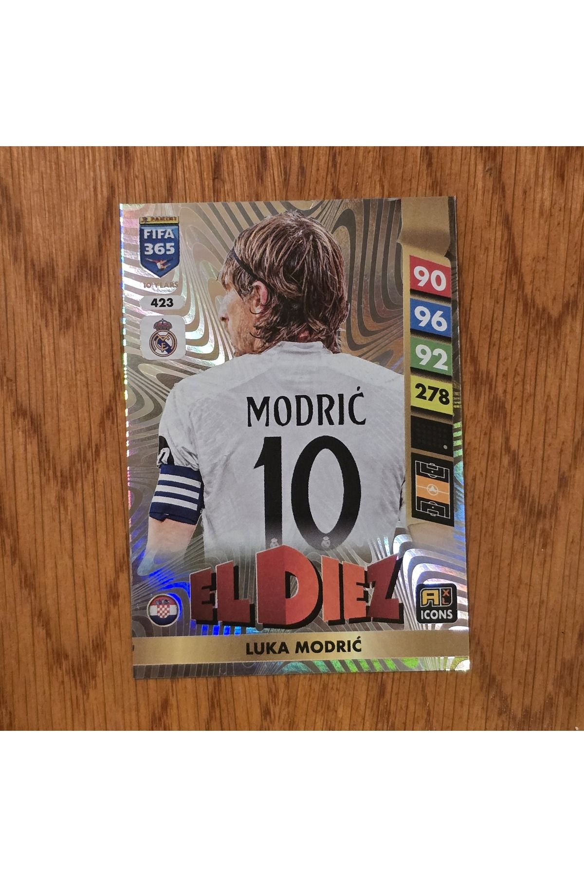 Panini FIFA 365 El Diez Luka Modric 423 Oyun Kartı