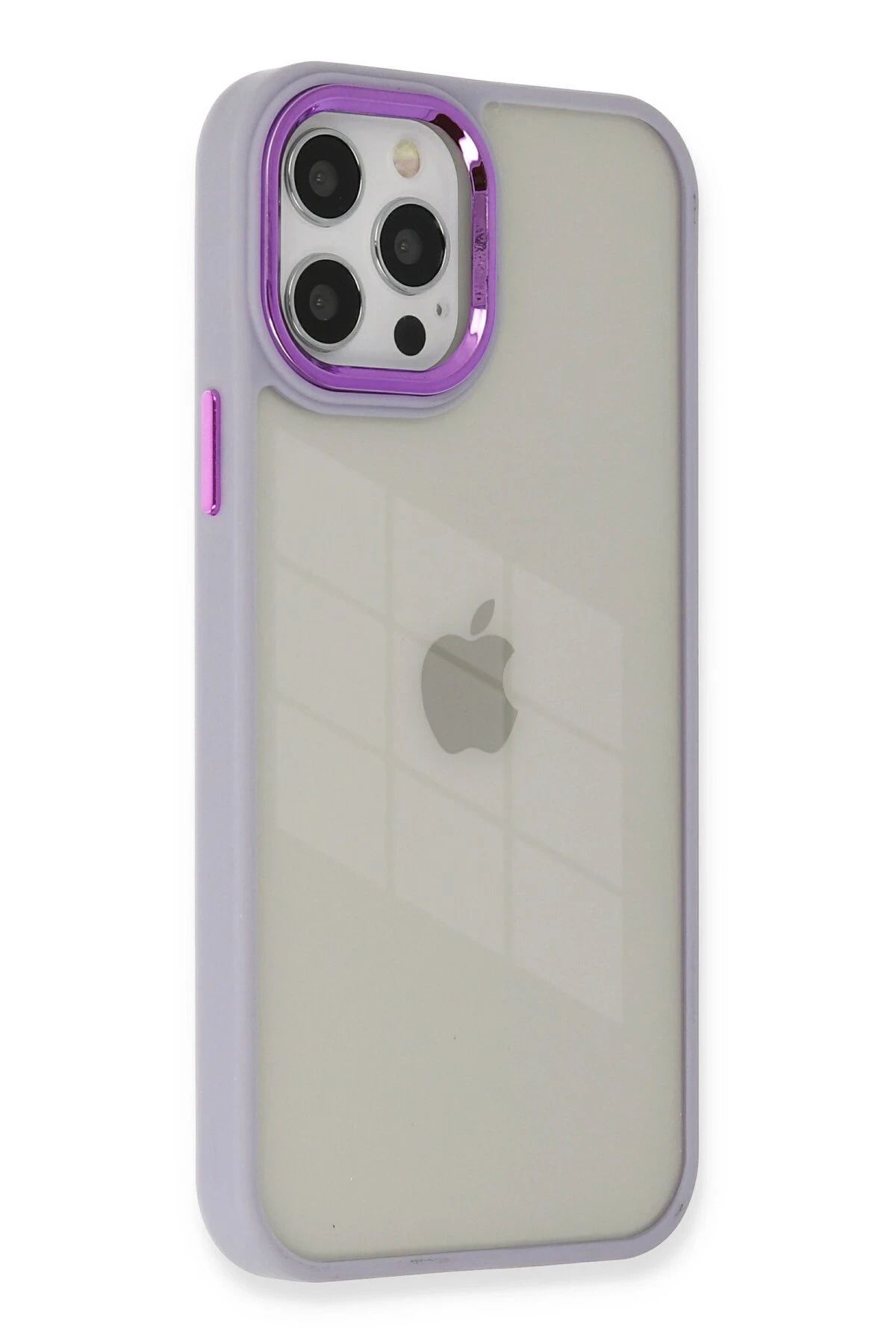 NewFace iPhone 12 Pro Max Kılıf Dora Kapak - Lila FERRG