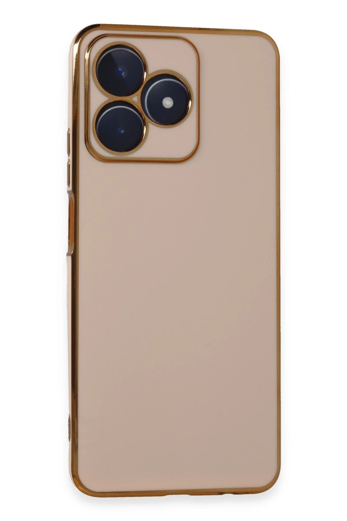 NewFace Realme C53 Kılıf Volet Silikon - Pembe JOJUA