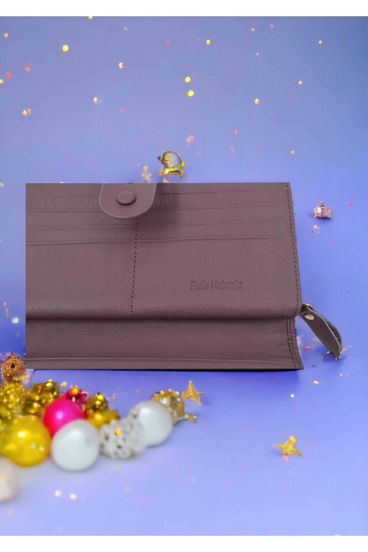 OEM-Women's genuine leather wallet Hassion A12, purple 3
