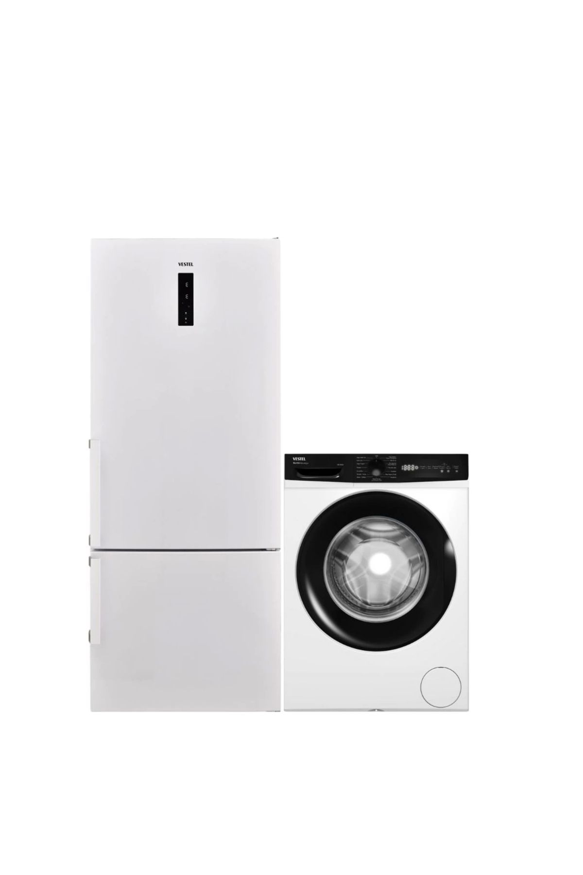 Vestel 2'li Beyaz Eşya Seti CMI 118321 Çamaşır + NFK60112 E Buzdolabı)