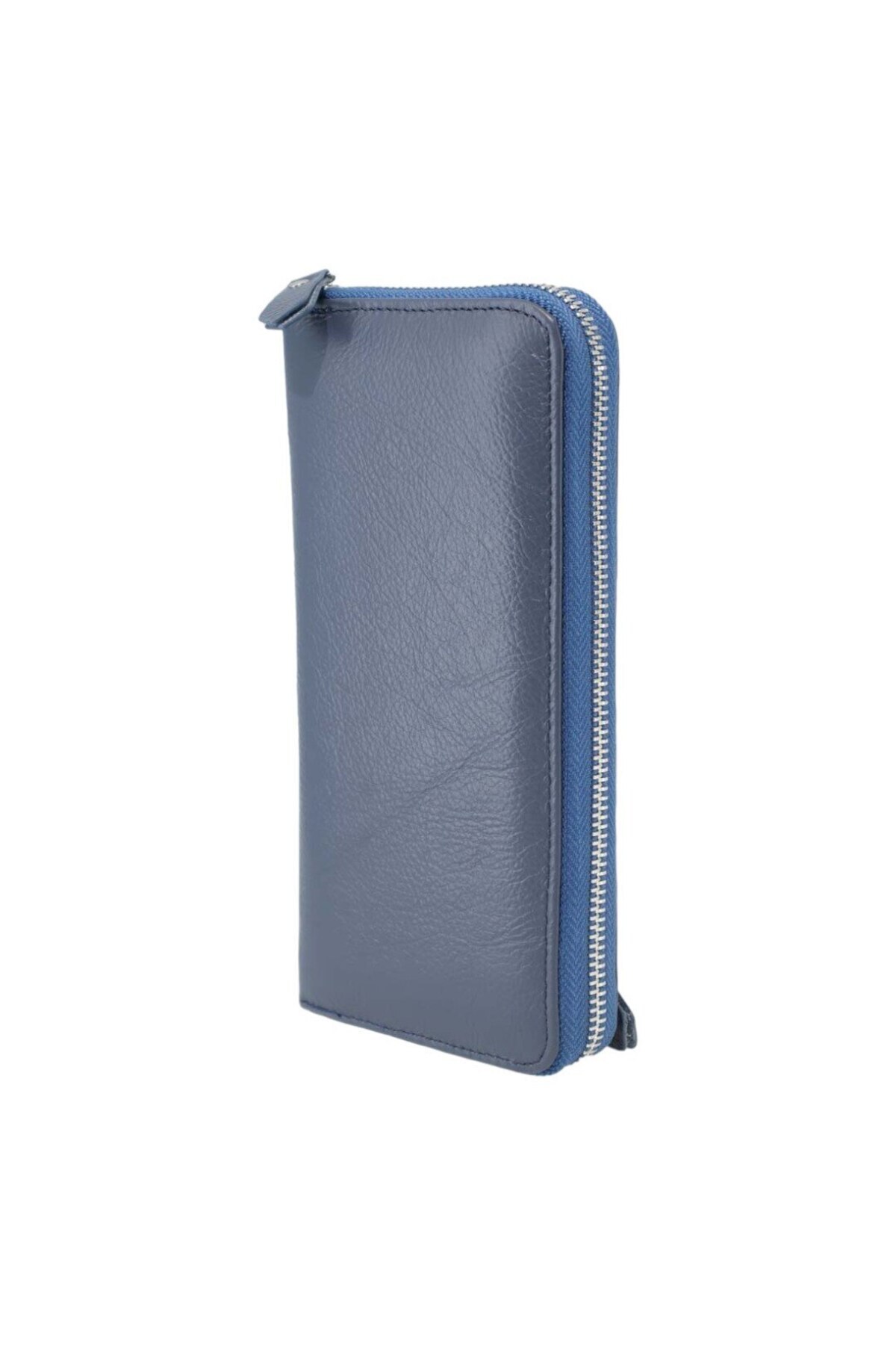 OEM-Women's genuine leather wallet, HASSION, B02, navy blue 4